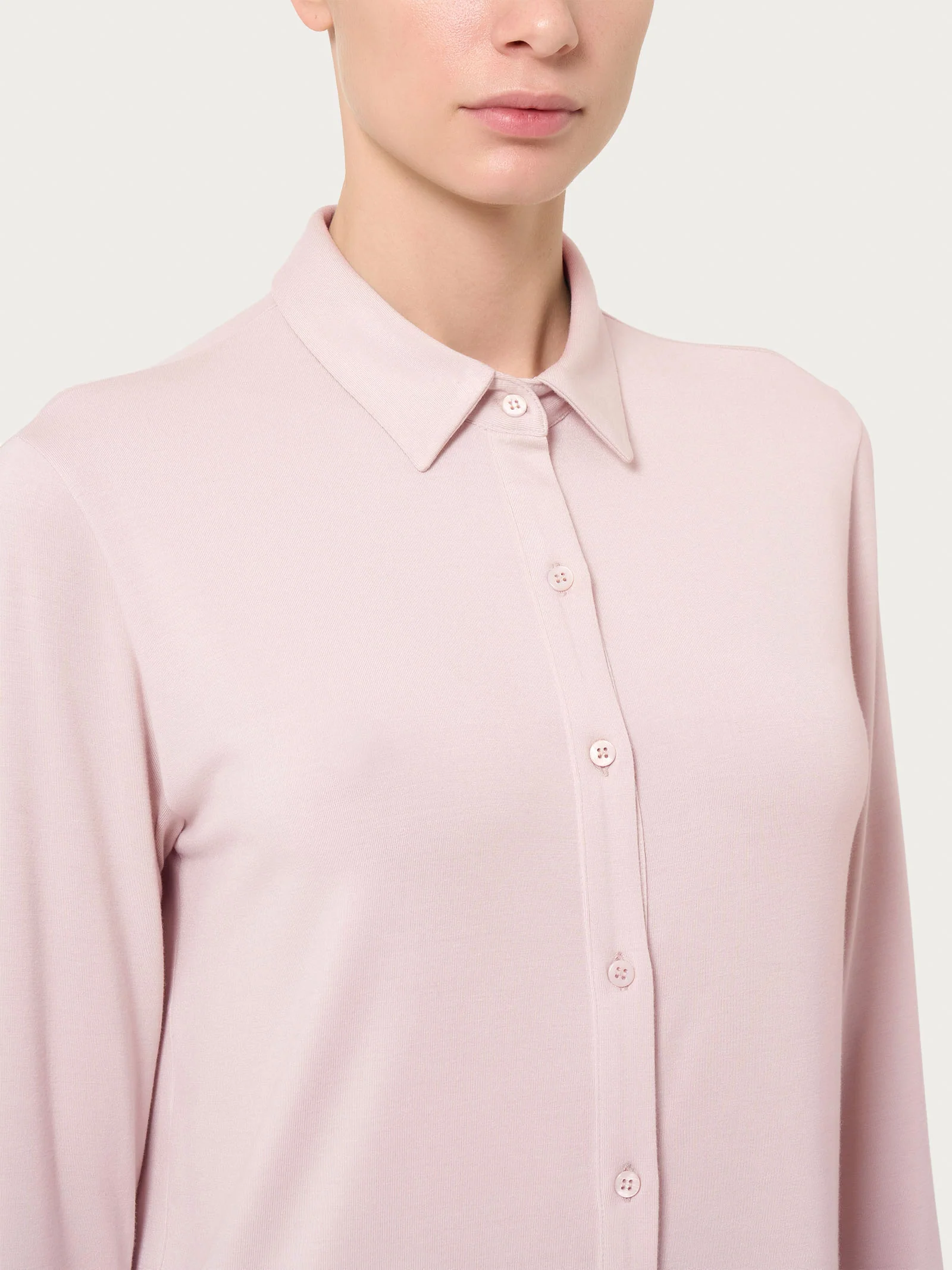 Camicia in Eco Viscosa - Cameo Rose - Image 3
