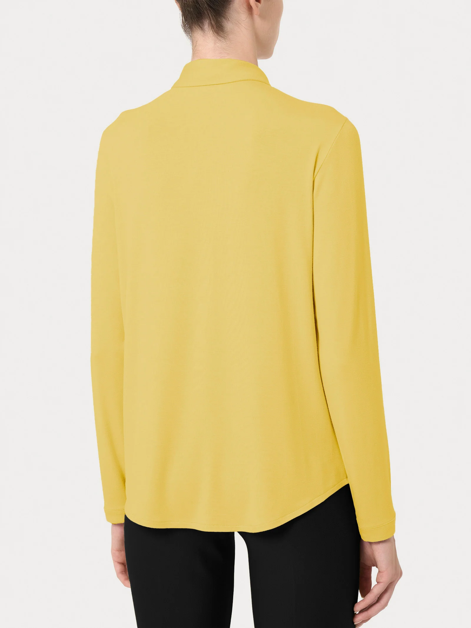 Camicia in Eco Viscosa - Oil Yellow - Image 2