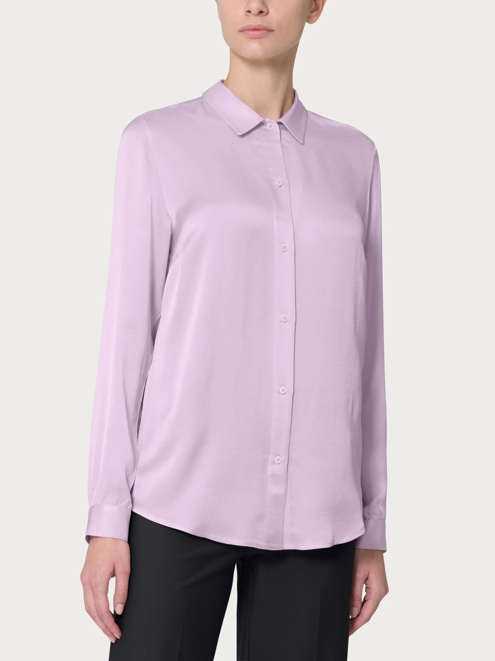 Camicia in EcoSeta - Orchid Petal