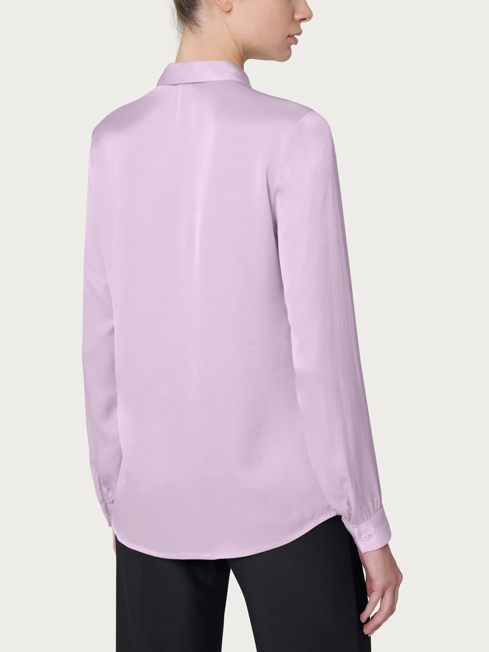 Camicia in EcoSeta - Orchid Petal - Image 2