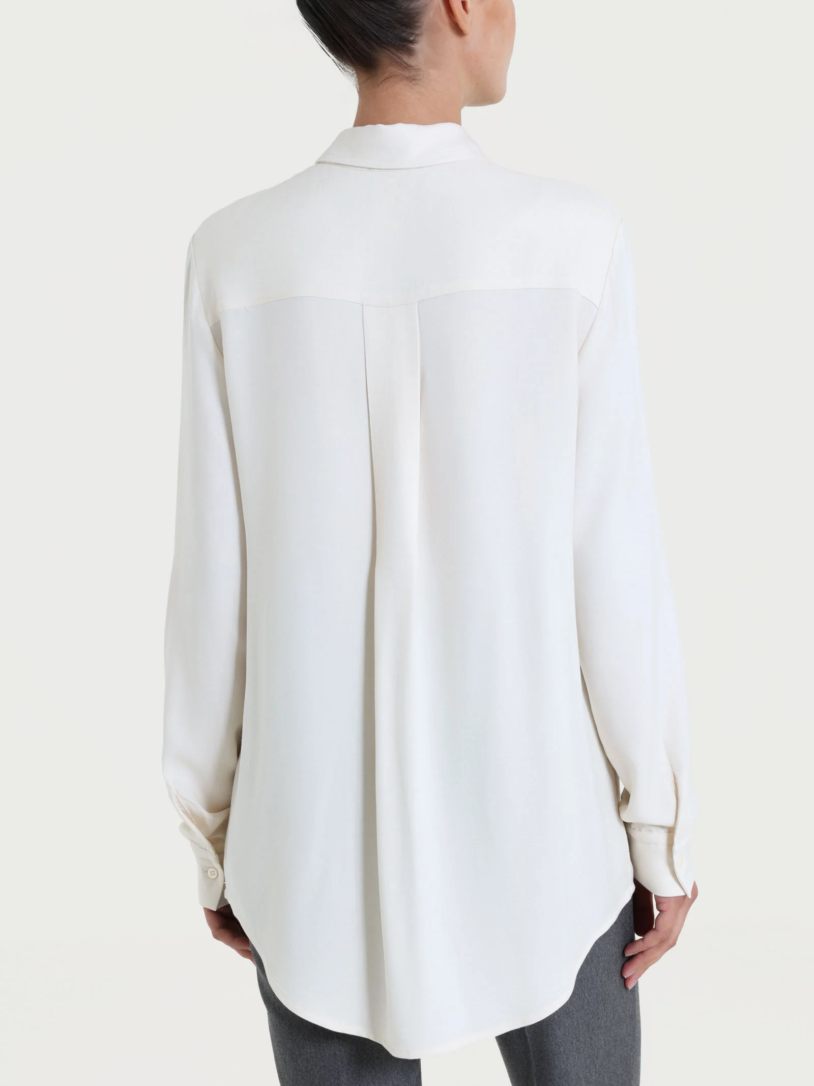 Camicia in Winter EcoSeta - Avorio - Image 2