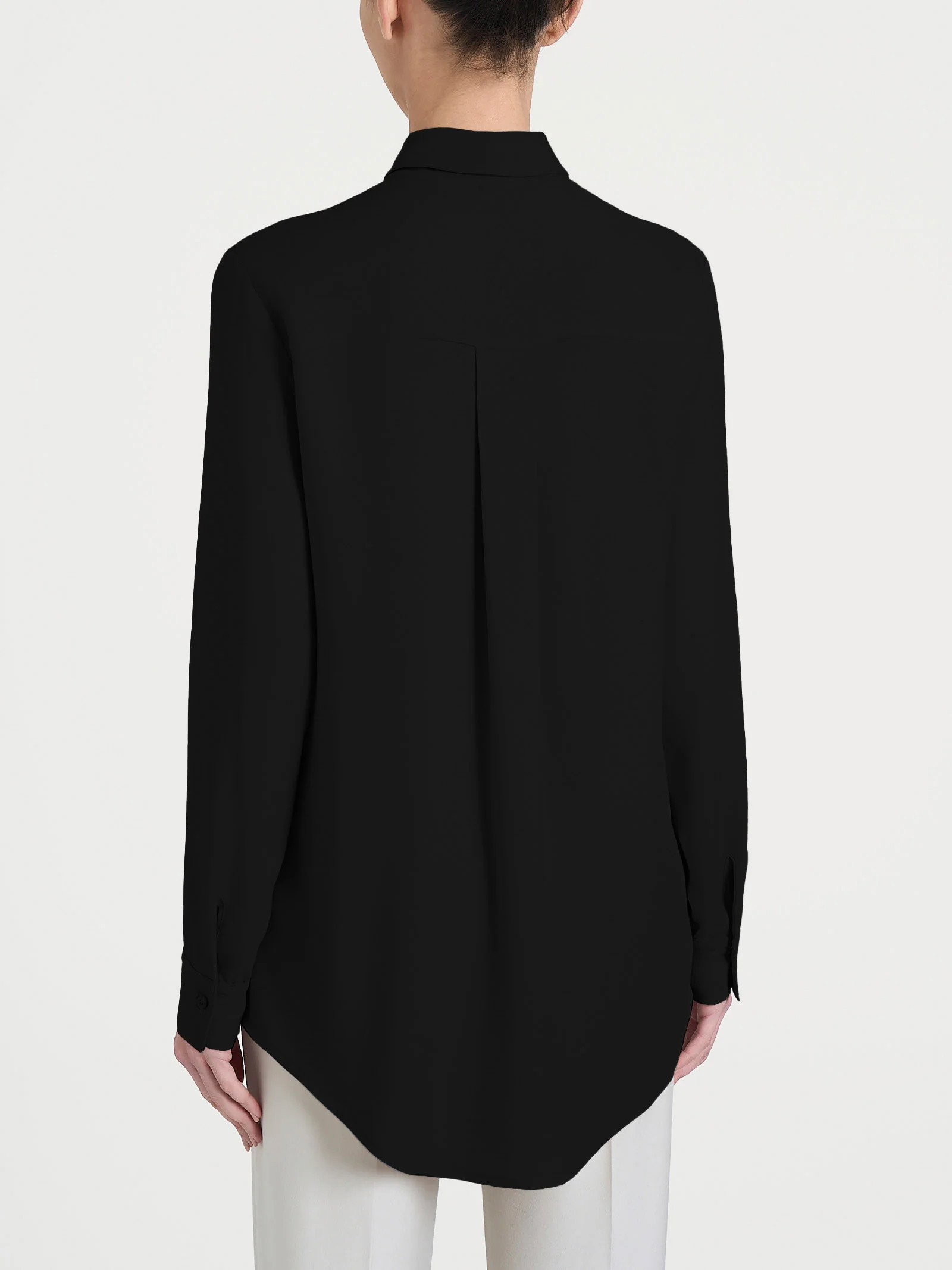 Camicia in Winter EcoSeta - Nero - Image 2