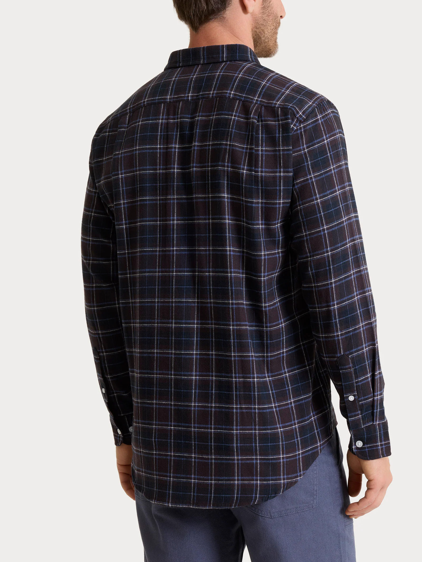 Camicia tartan in Cotton Flannel - Fant. Chocolate Torte - Image 2