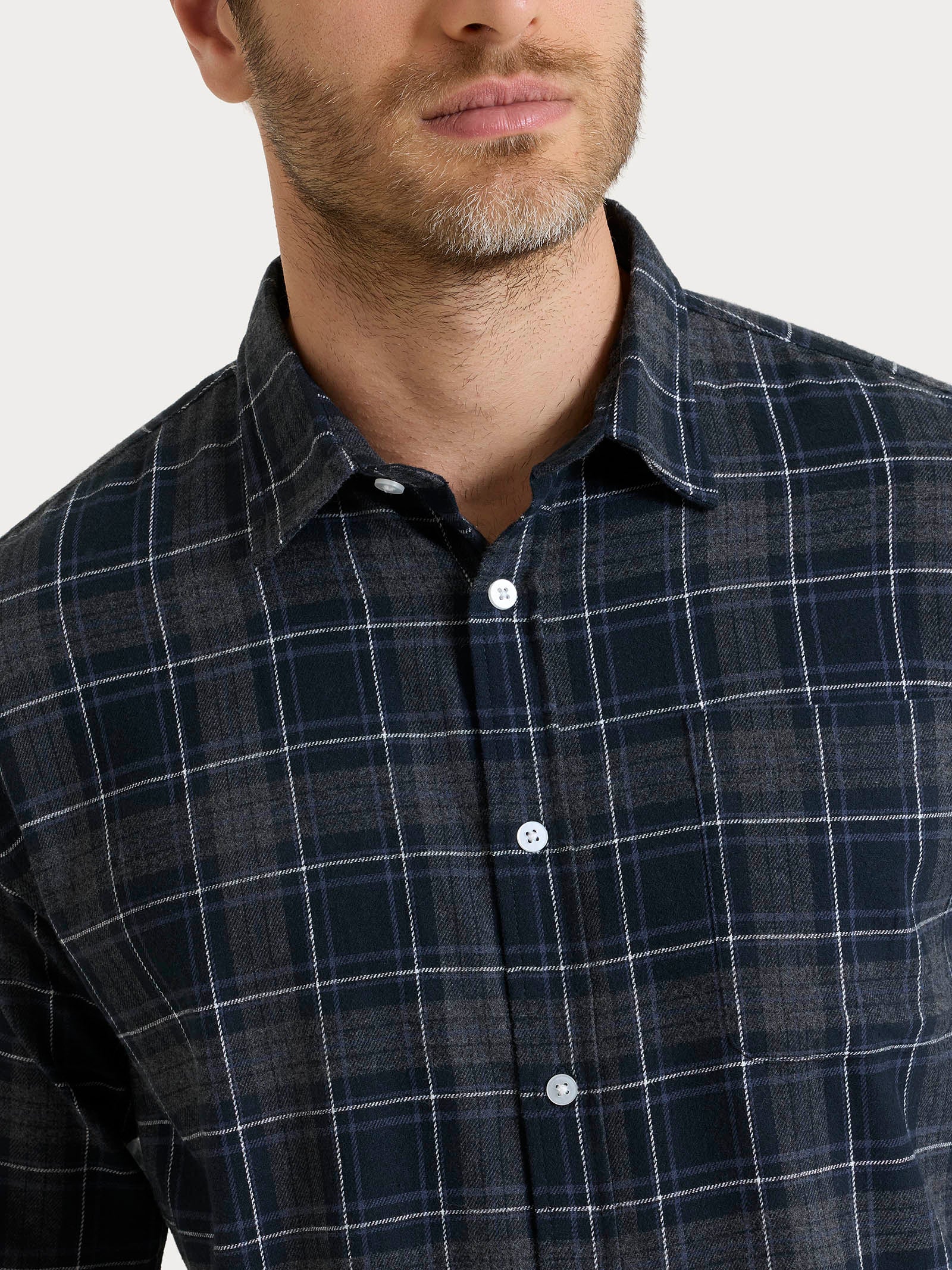 Camicia tartan in Cotton Flannel - Salute - Image 3