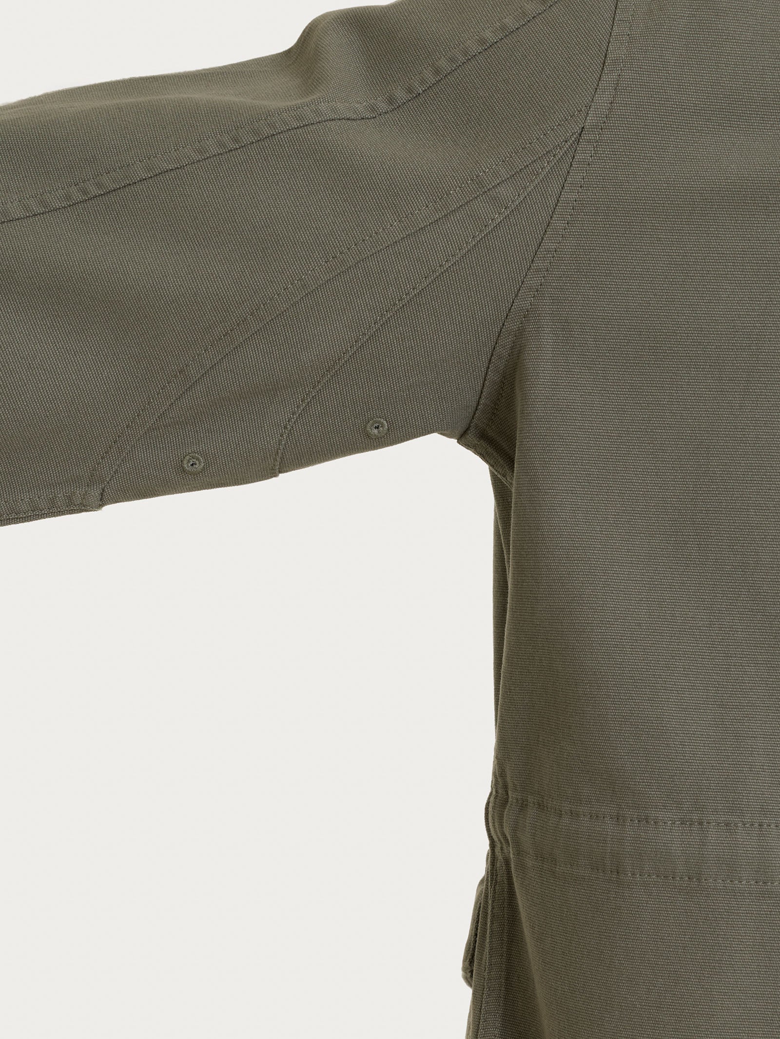 Cappotto con cappuccio In Canvas Stretch - Seagrass - Image 8