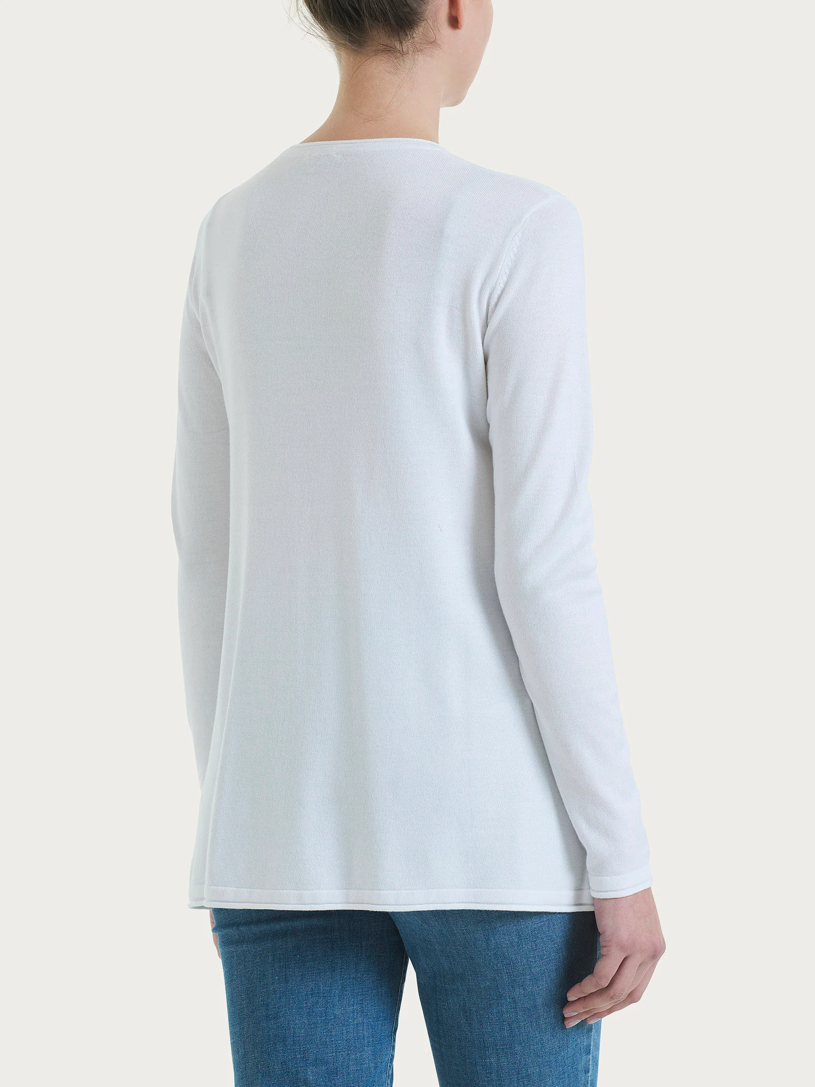 Cardigan aperto con bottoni in Summertime - Bianco - Image 2