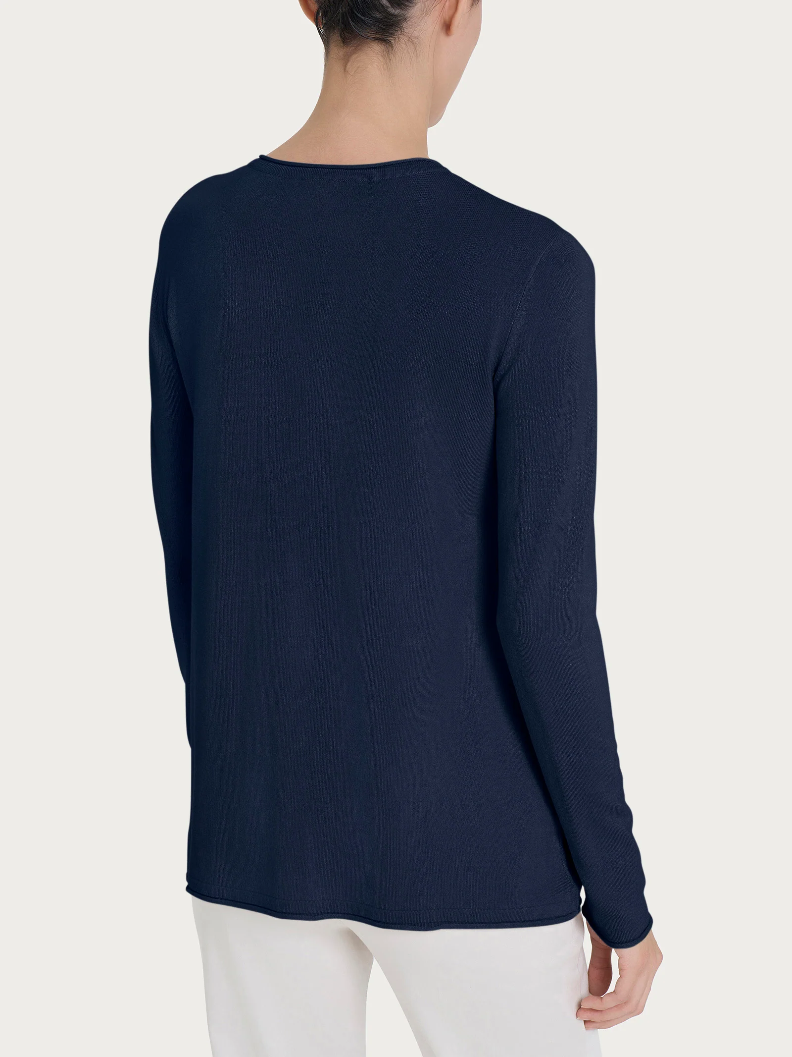 Cardigan aperto con bottoni in Summertime - Bleu - Image 2