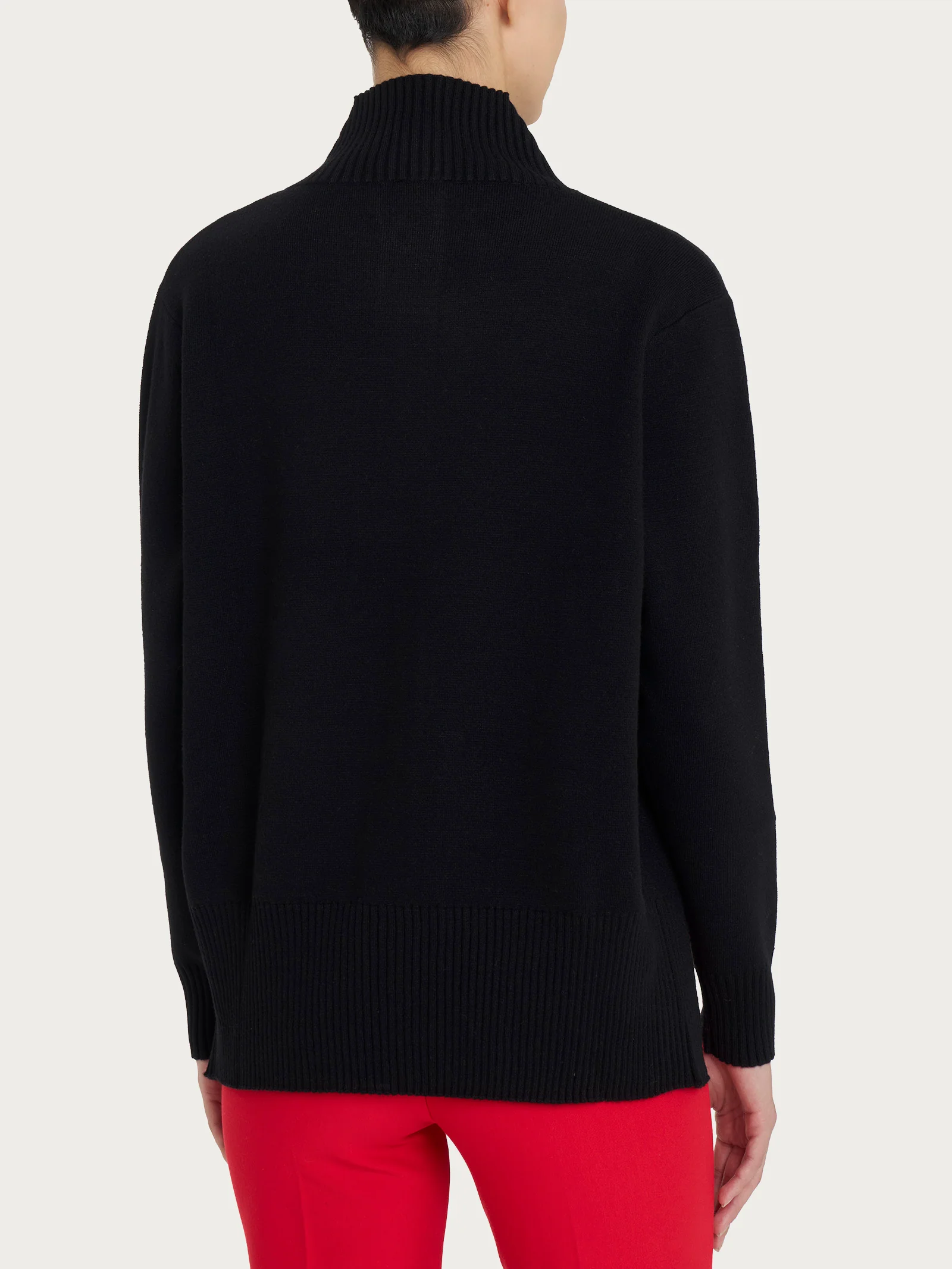 Cardigan aperto con bottoni in super soft - Nero - Image 2