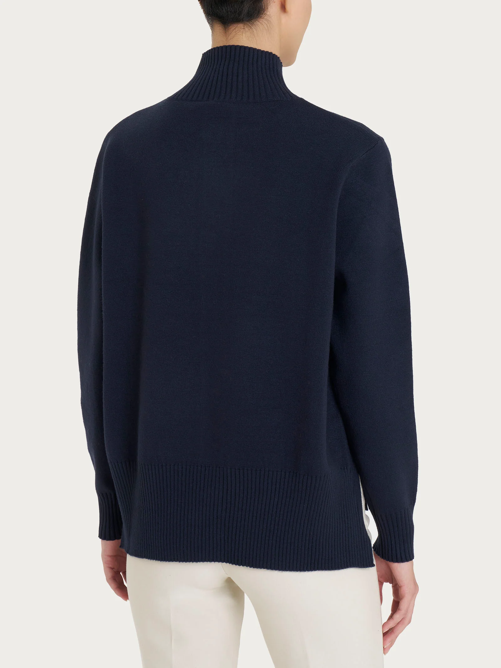 Cardigan aperto con bottoni in super soft - Bleu - Image 2
