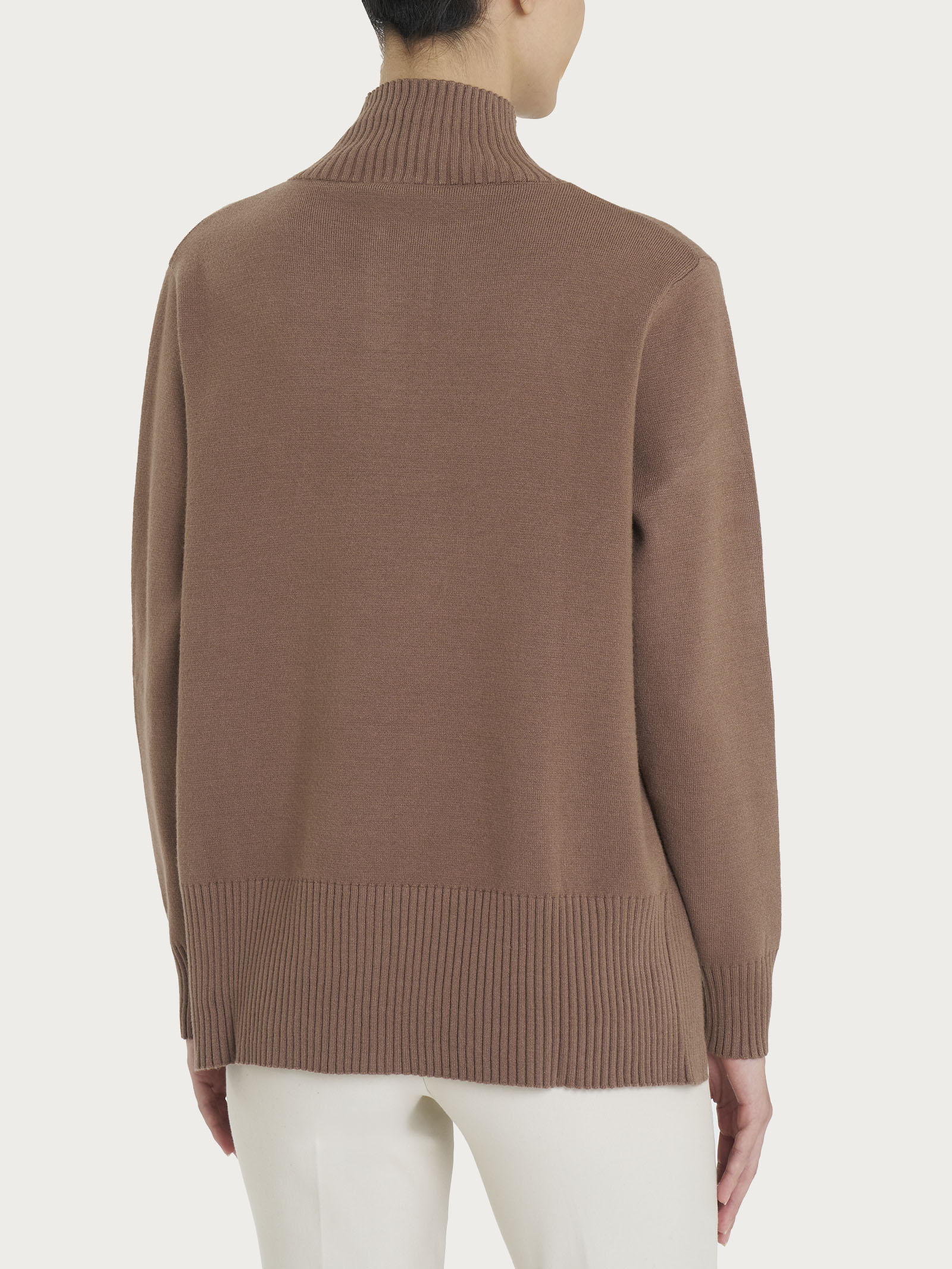 Cardigan aperto con bottoni in super soft - Pine Bark - Image 2