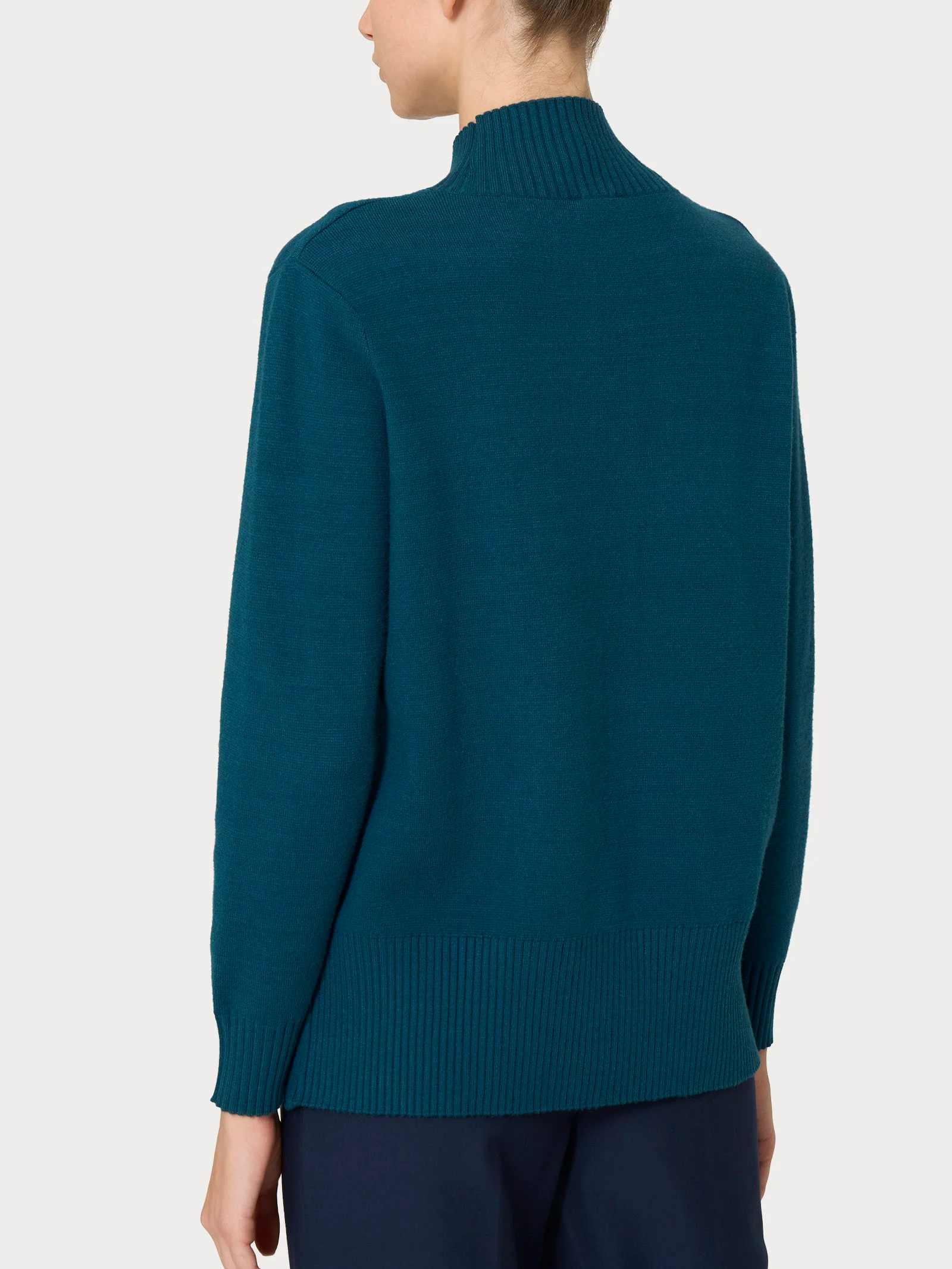 Cardigan aperto con bottoni in super soft - Reflecting Pond - Image 2
