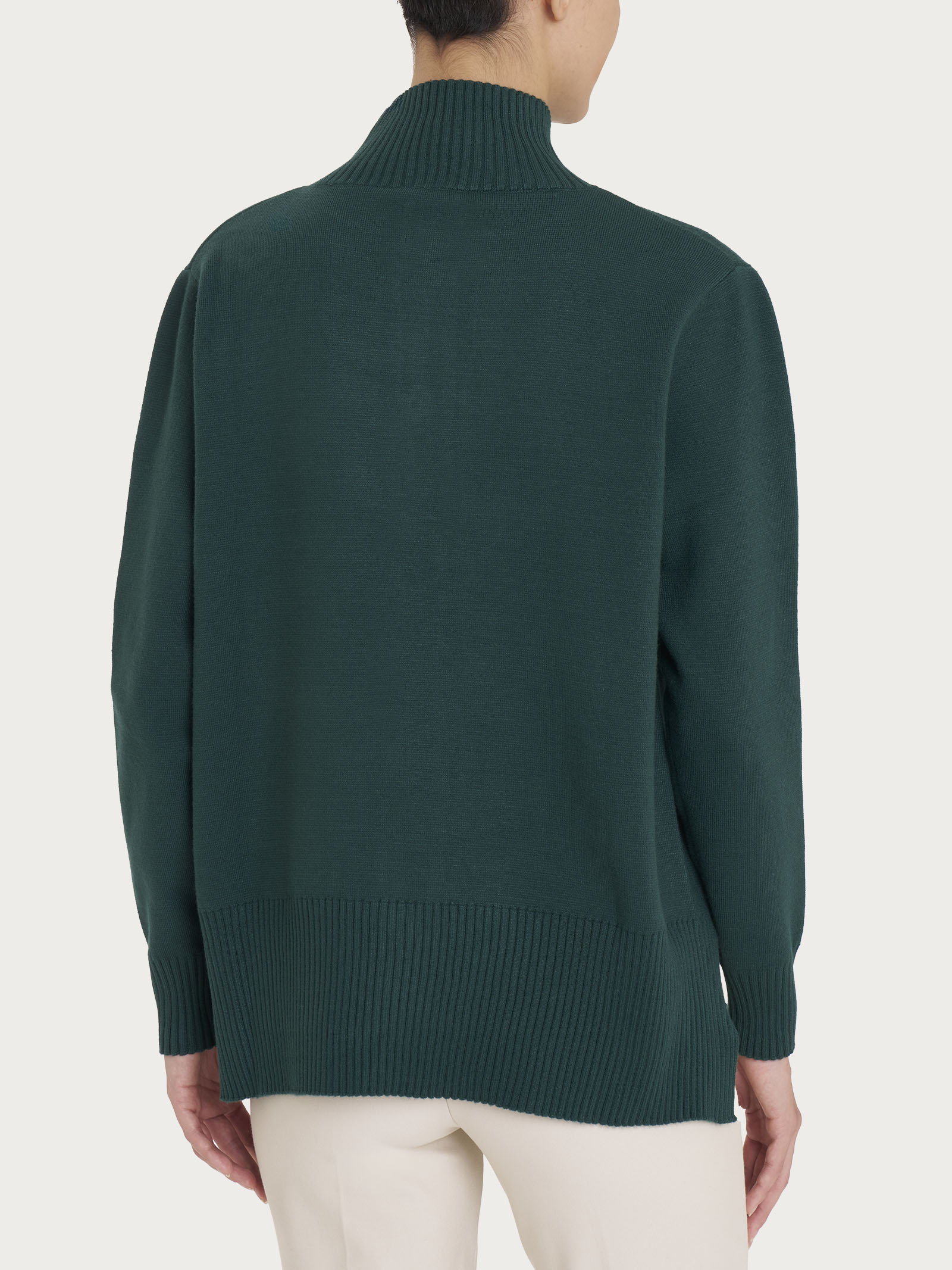 Cardigan aperto con bottoni in super soft - Rain Forest - Image 2