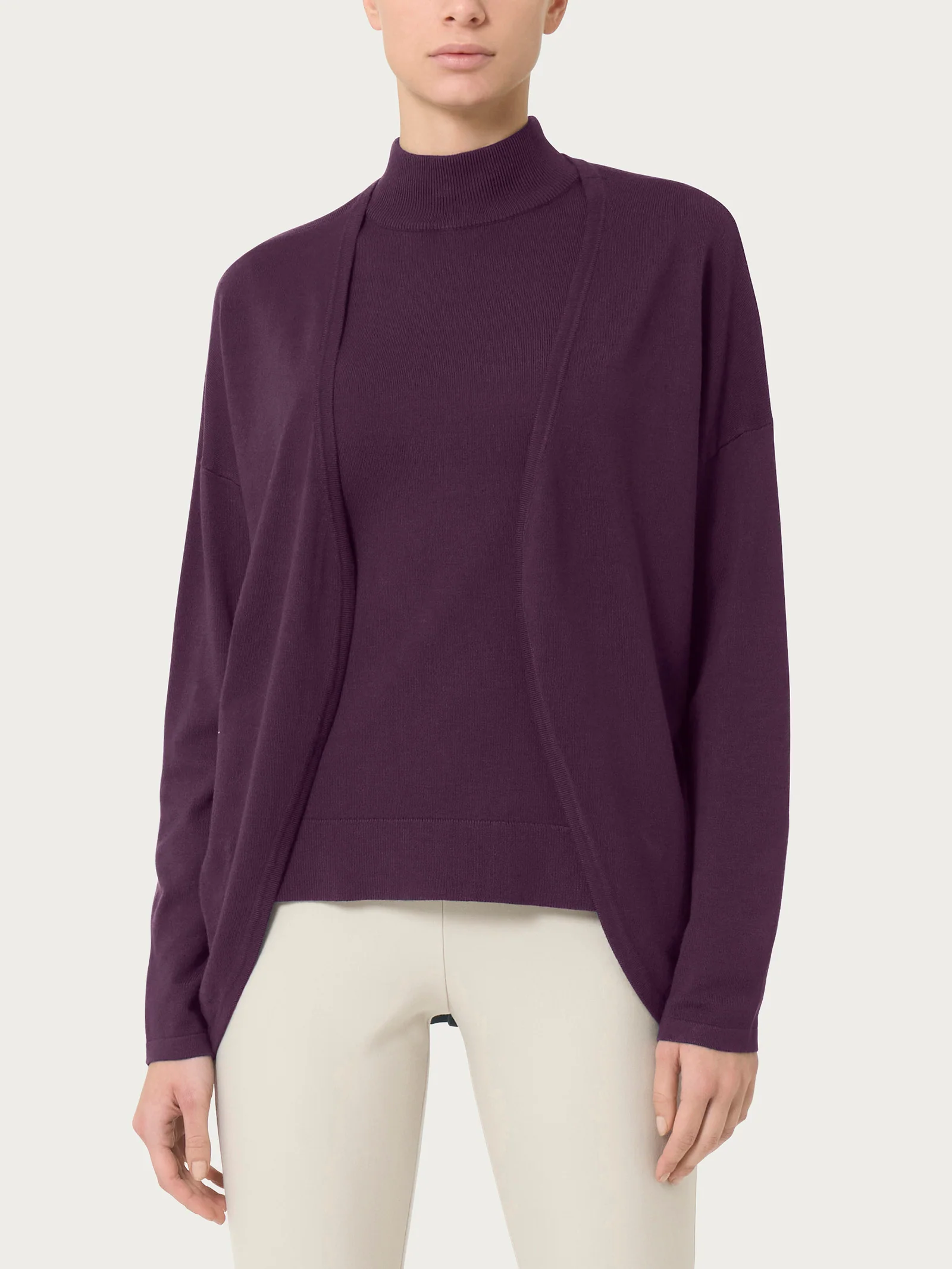 Cardigan aperto Four Seasons - Plum Perfect