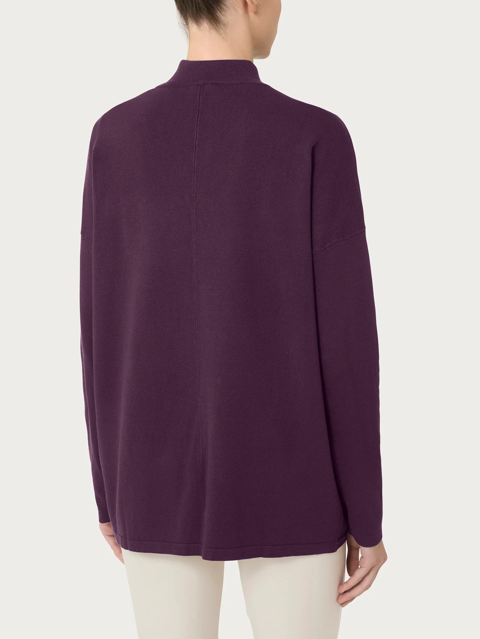 Cardigan aperto Four Seasons - Plum Perfect - Image 2