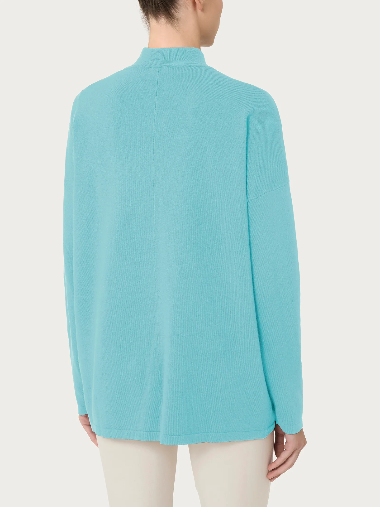 Cardigan aperto Four Seasons - Nile Blue - Image 2