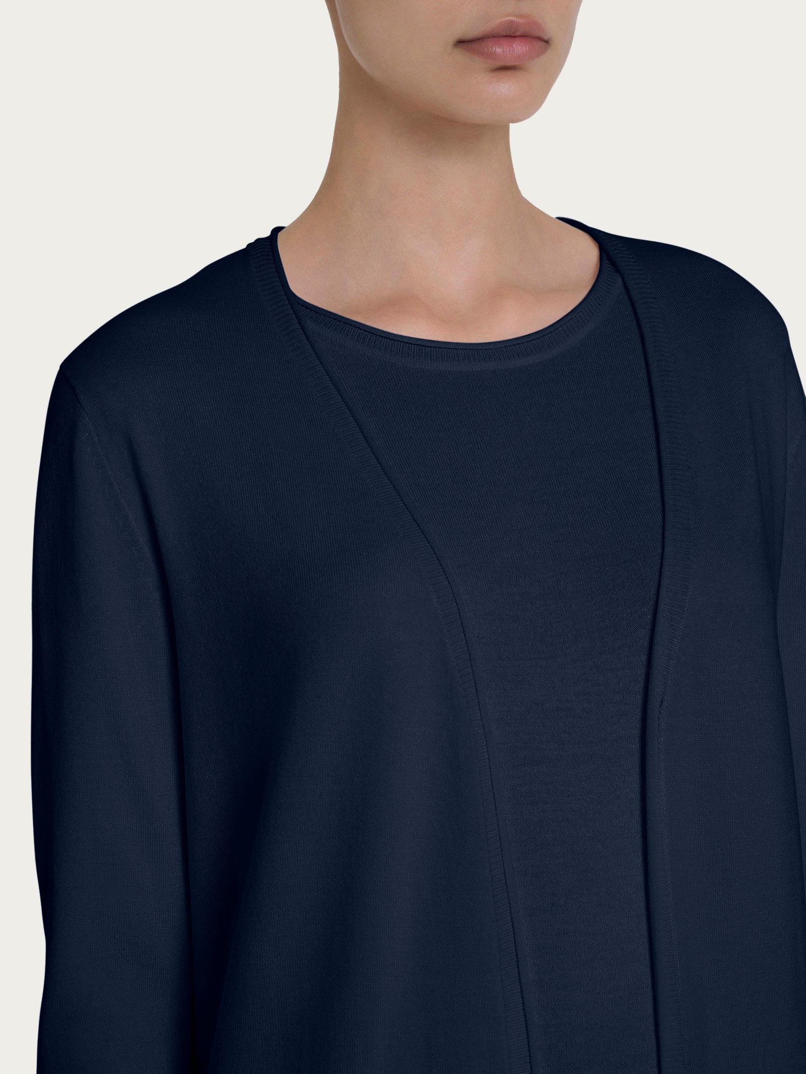 Cardigan aperto in Summertime - Bleu - Image 3