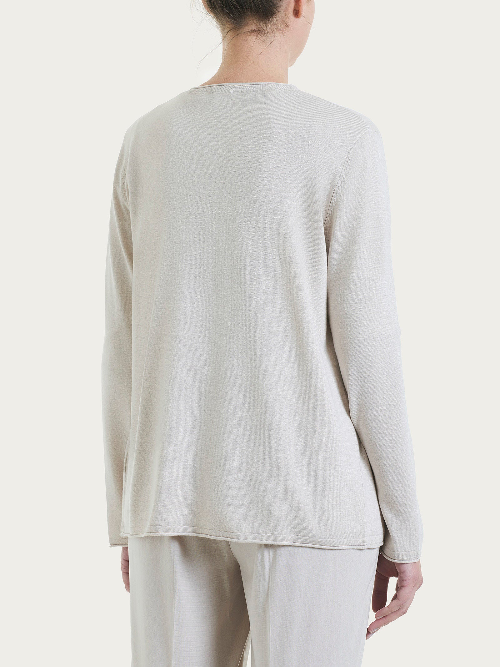 Cardigan aperto in Summertime - Champignon - Image 2