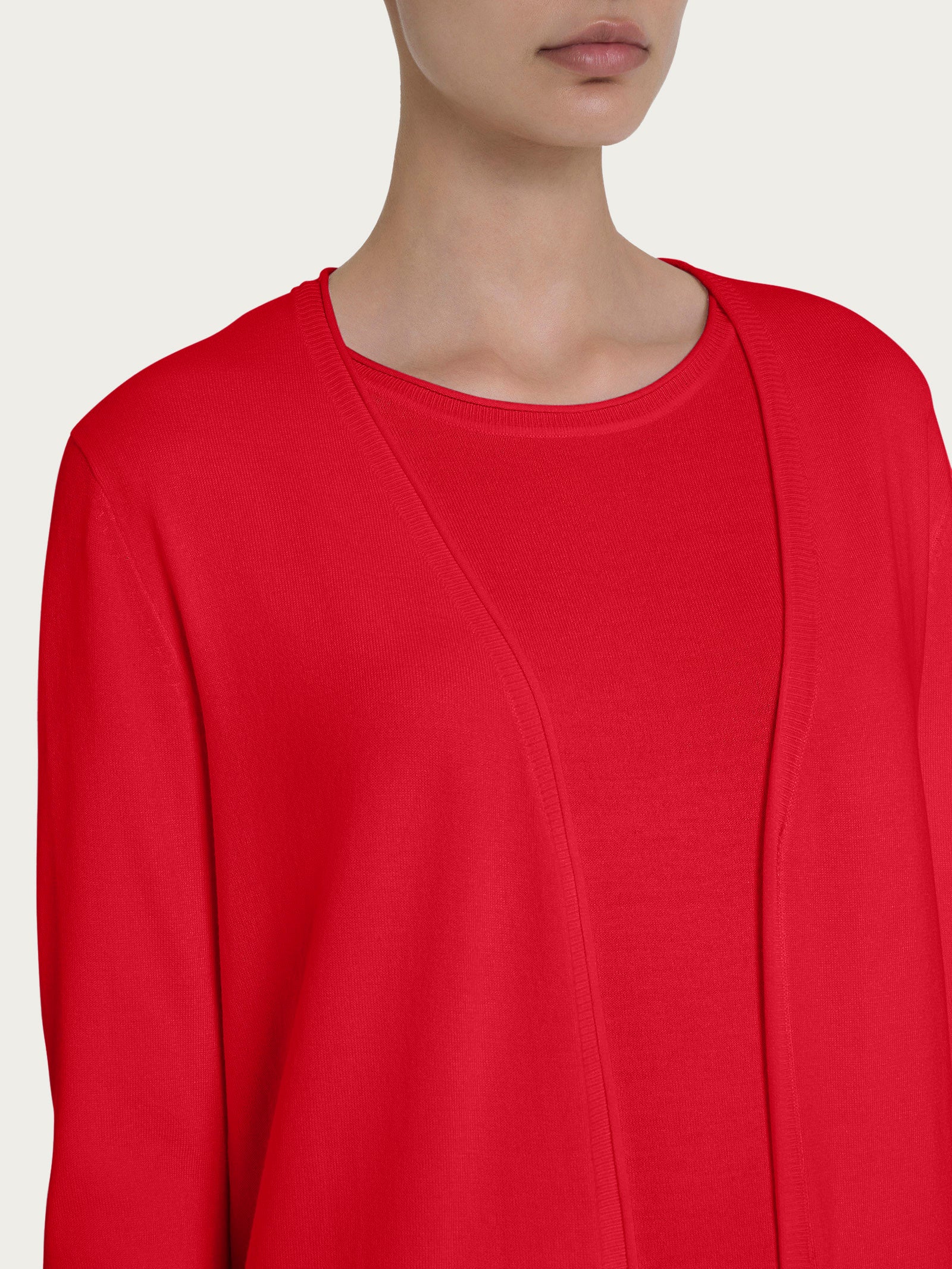 Cardigan aperto in Summertime - Salsa - Image 3