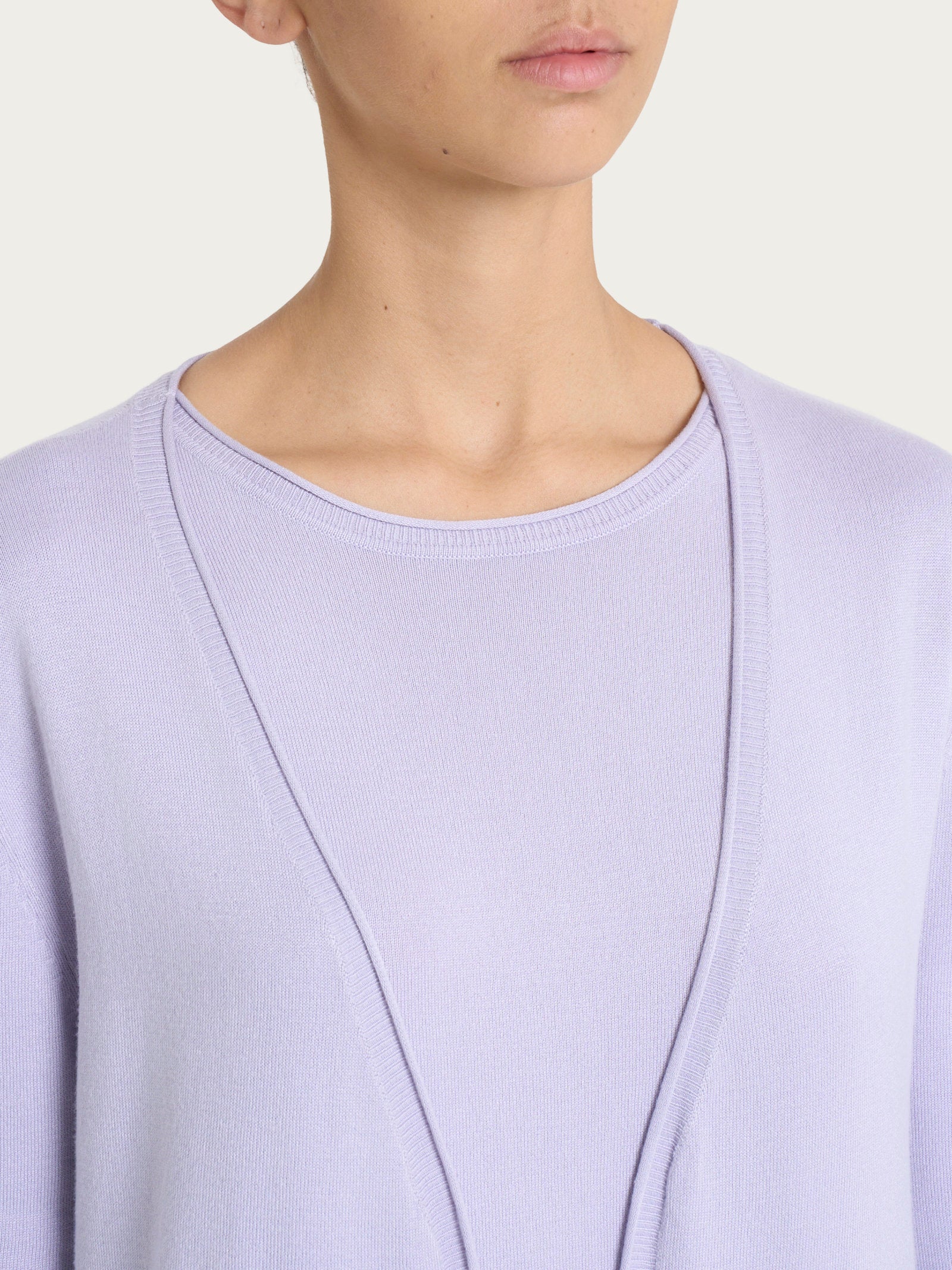 Cardigan aperto in Summertime - Thistle - Image 3