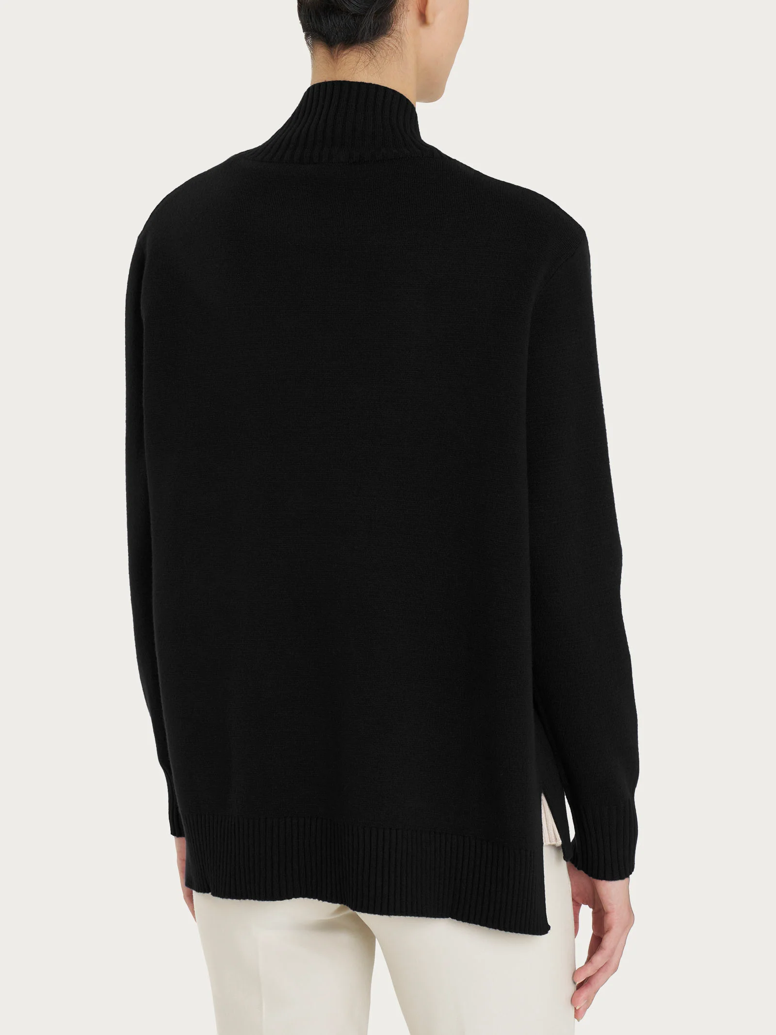 Cardigan aperto in Super Soft  - Nero - Image 2
