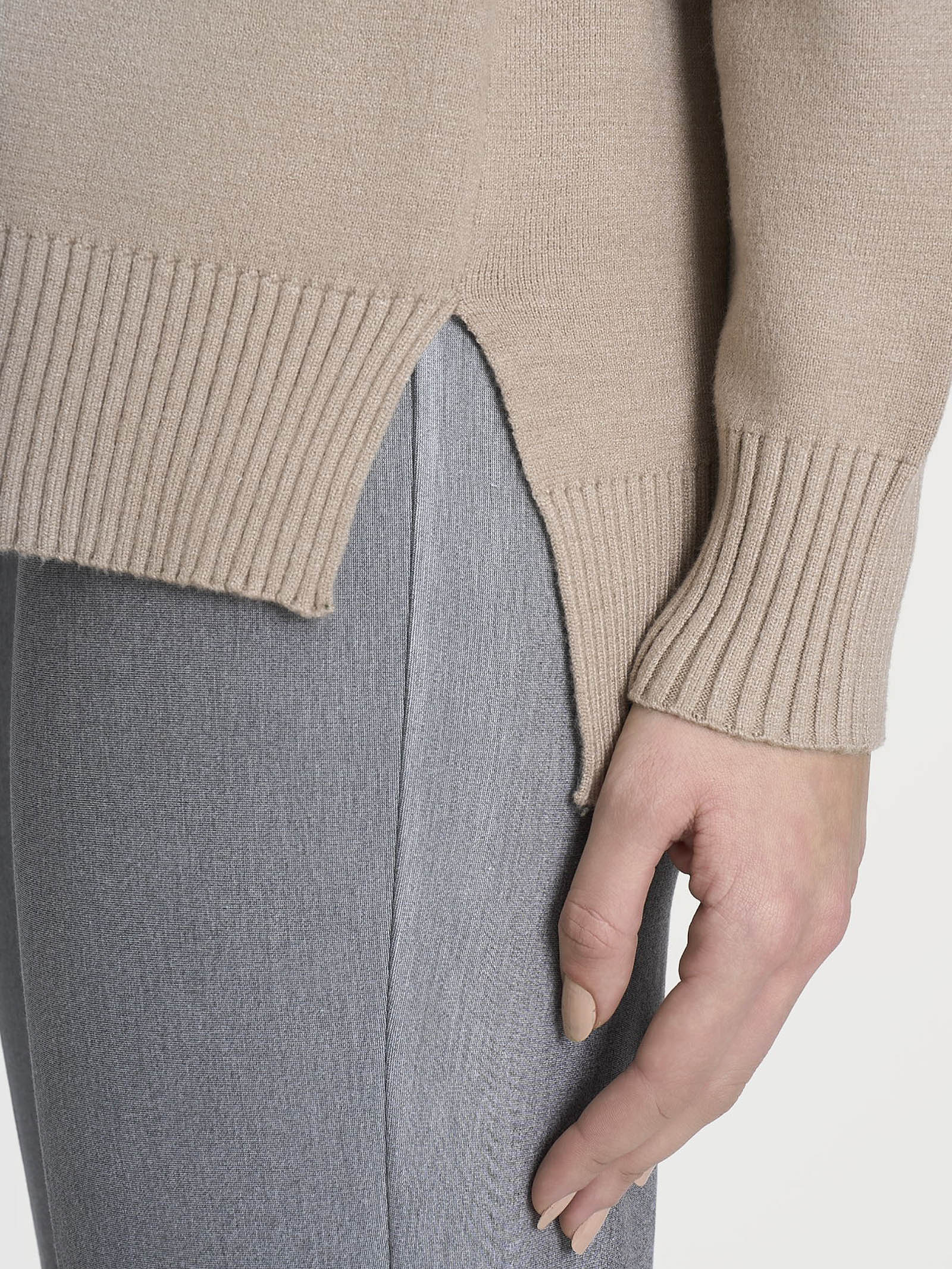 Cardigan aperto in Super Soft  - Cammello - Image 3