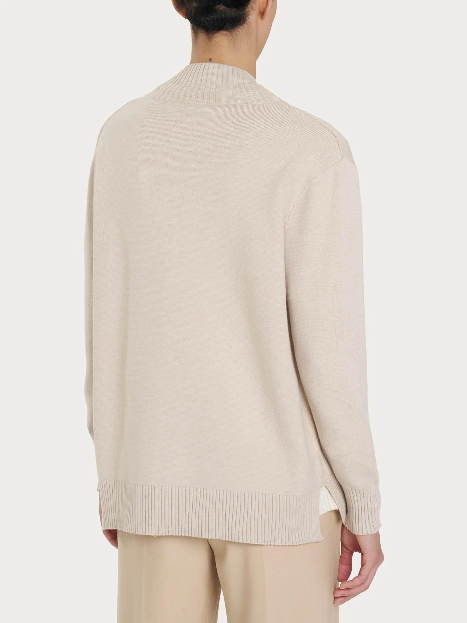 Cardigan aperto in Super Soft  - Champignon - Image 2