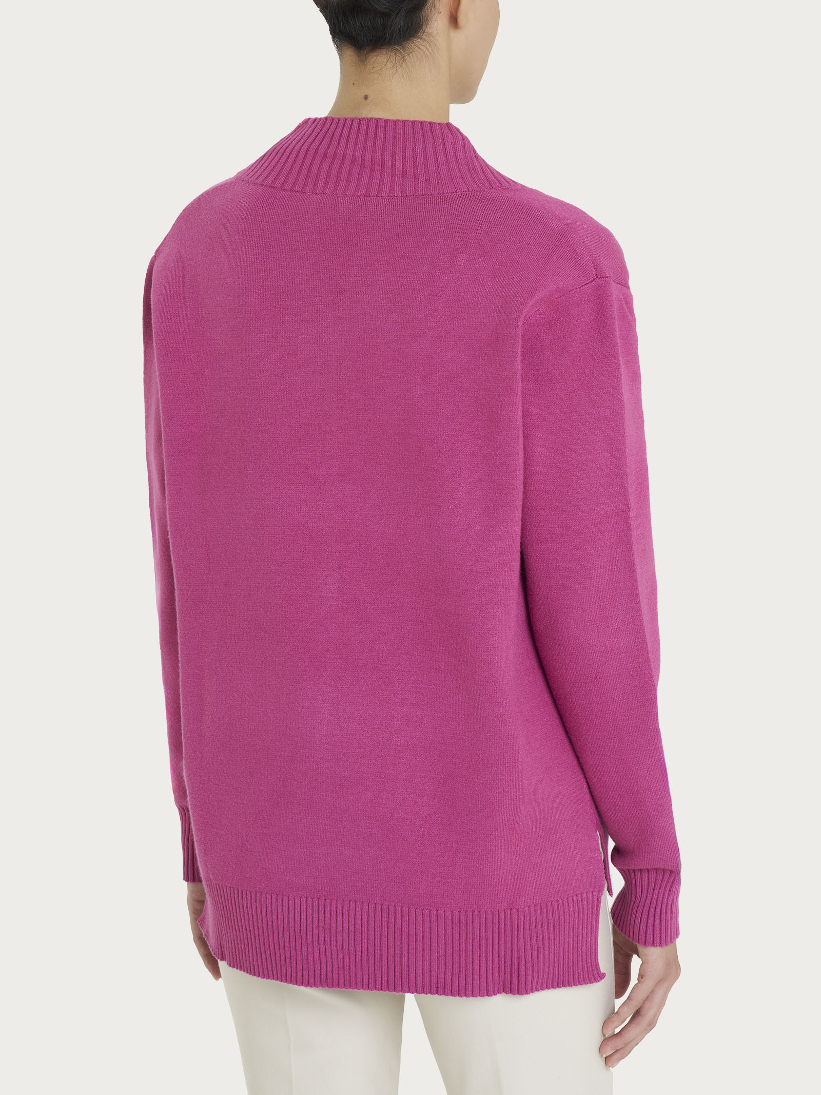 Cardigan aperto in Super Soft  - Red Violet - Image 2