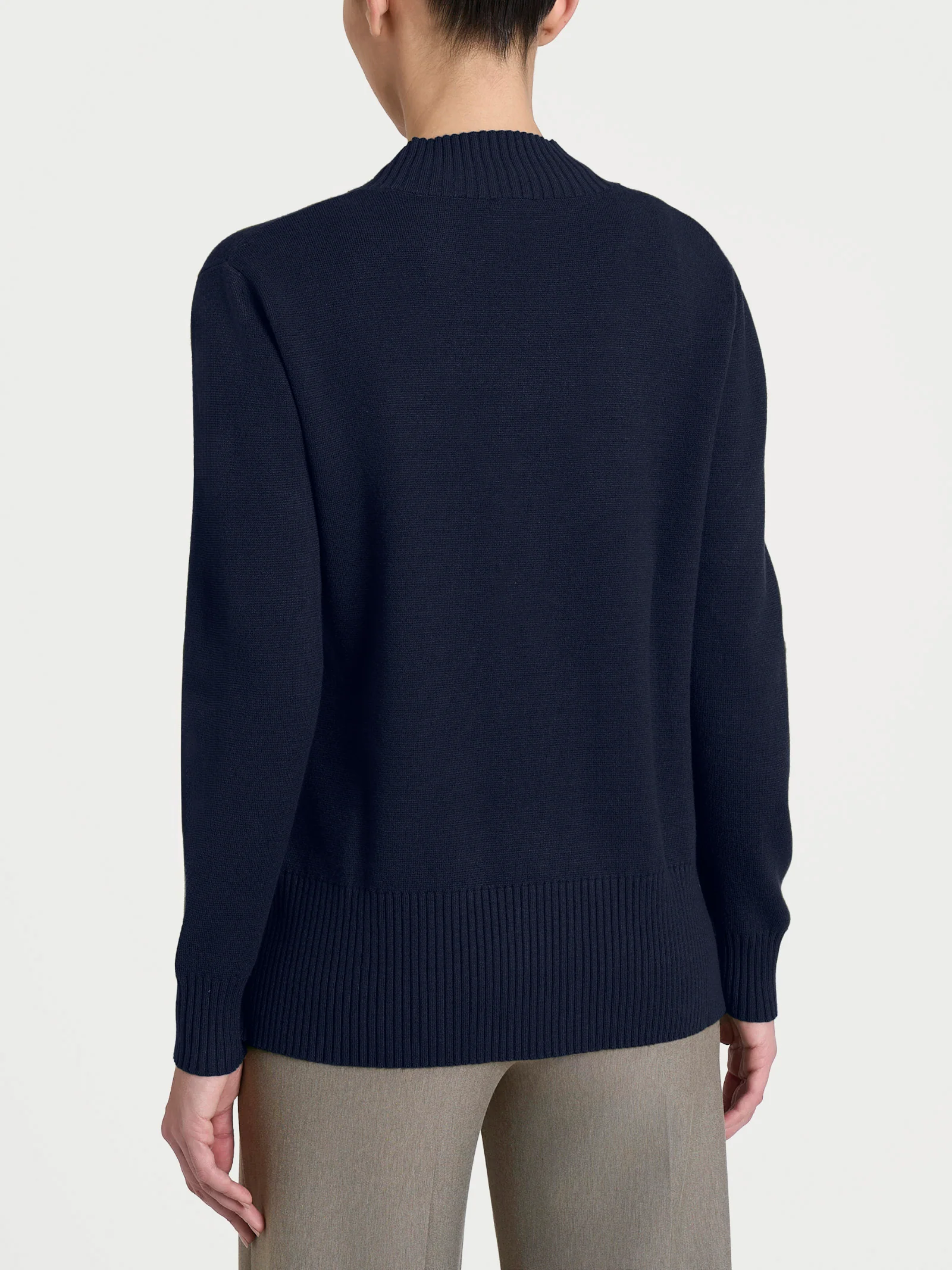 Cardigan asimmetrico con bottoni in Super Soft - Bleu - Image 2