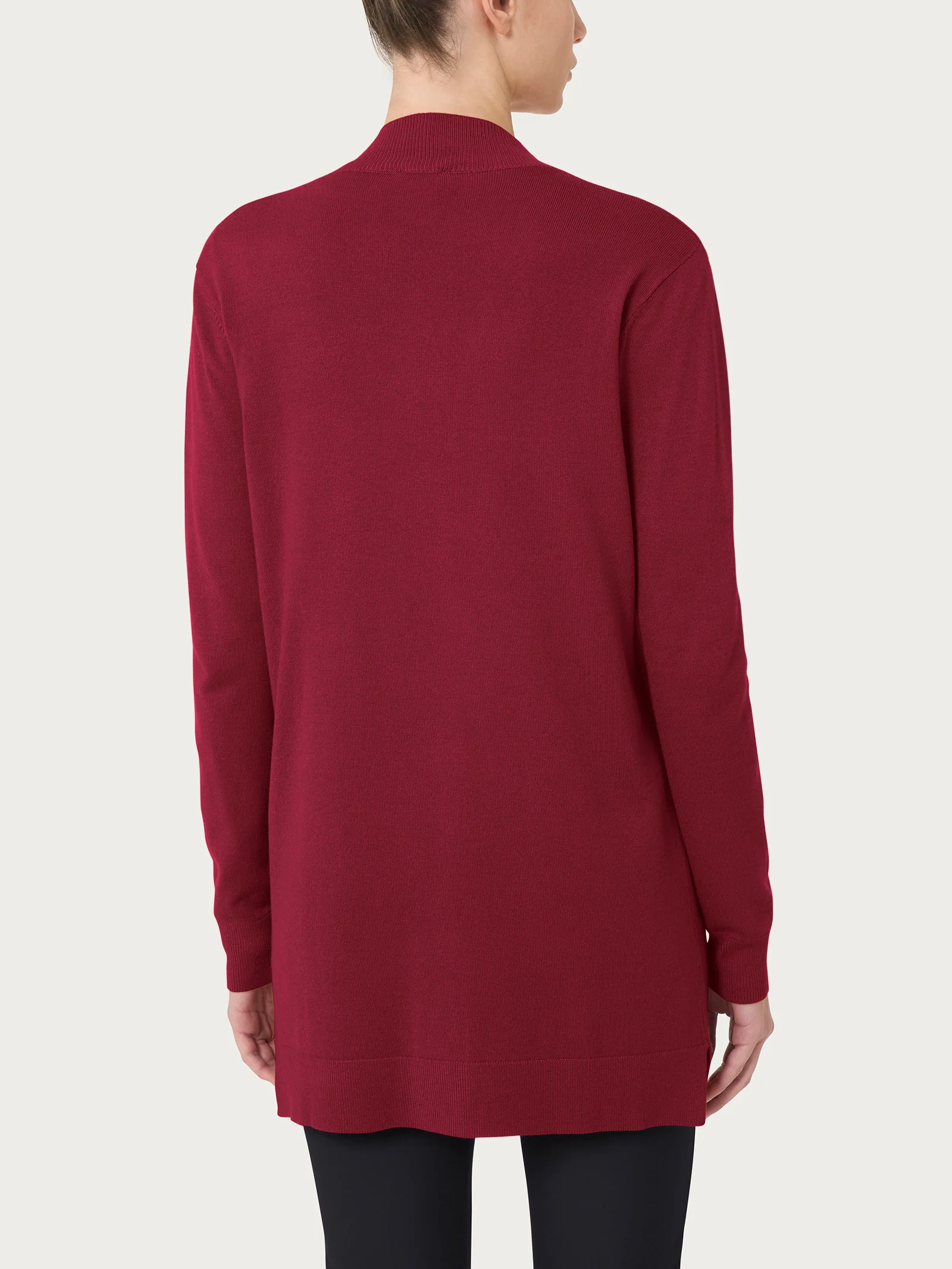 Cardigan con bottoni Four Seasons - Tibetan Red - Image 2