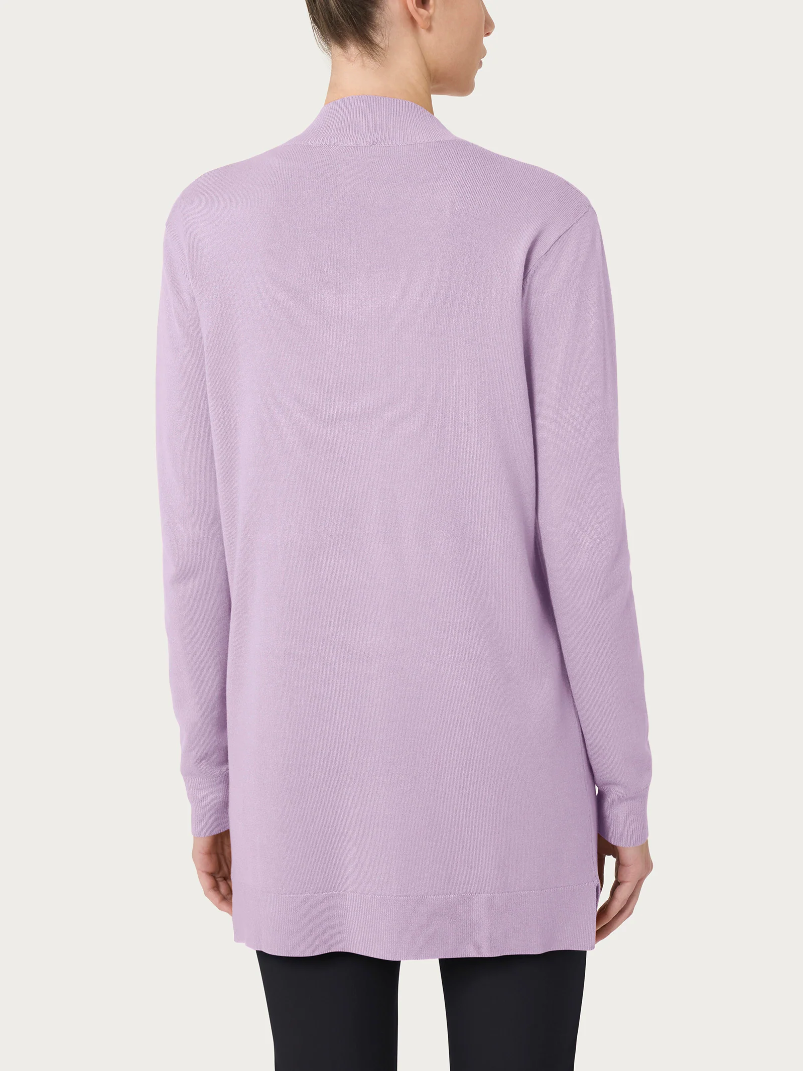 Cardigan con bottoni Four Seasons - Orchid Petal - Image 2