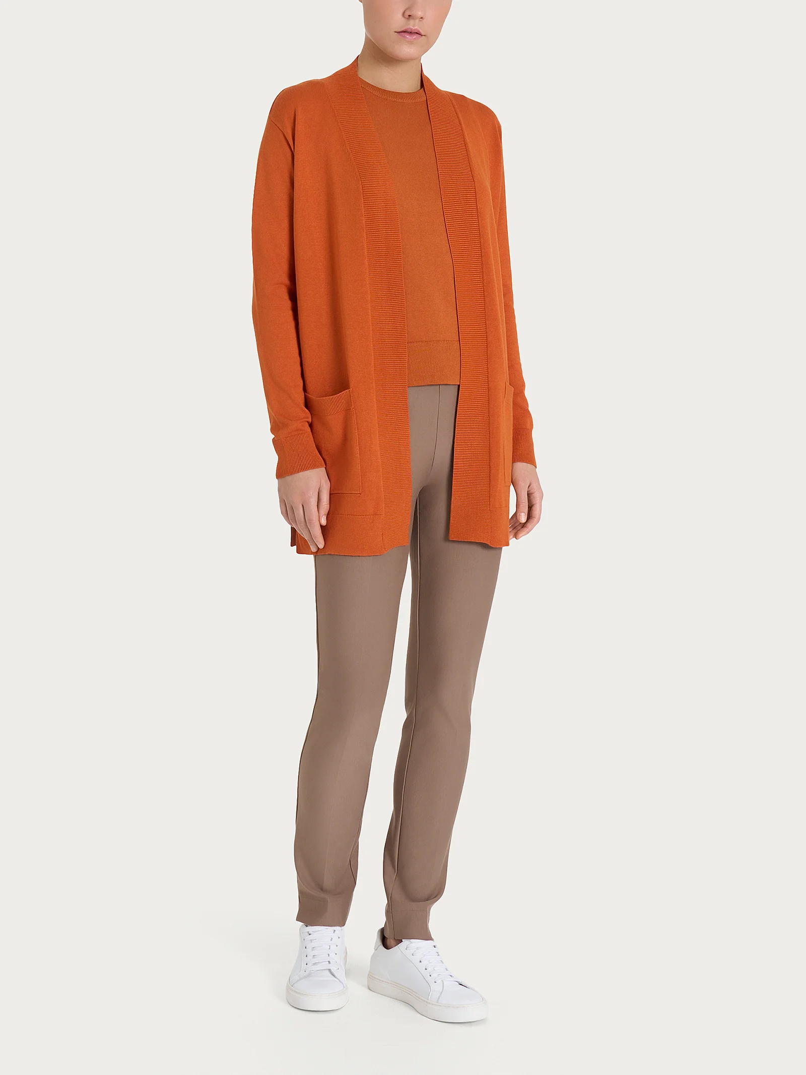 Cardigan con bottoni Four Seasons - Orchid Petal - Image 4
