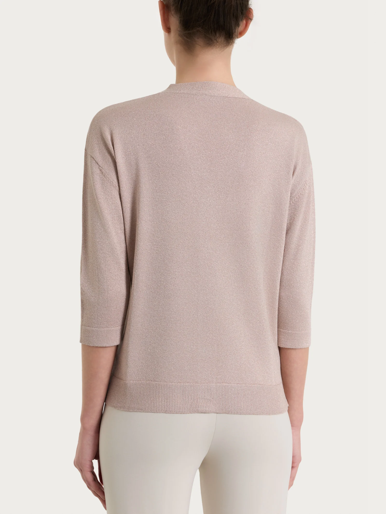 Cardigan con bottoni in Lurex Summertime - Sphinx - Image 2