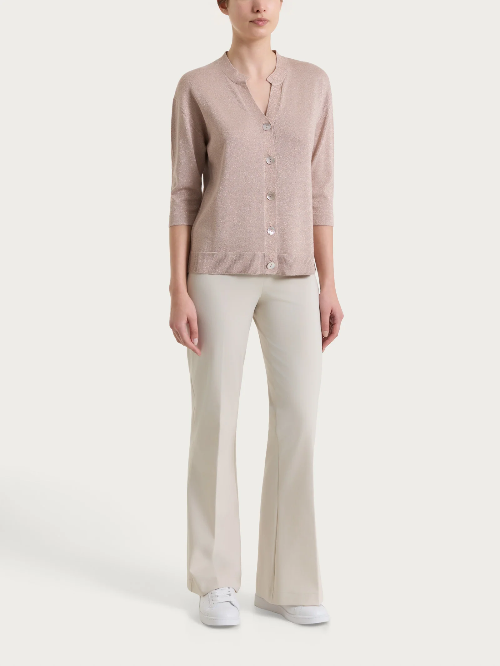 Cardigan con bottoni in Lurex Summertime - Sphinx - Image 5