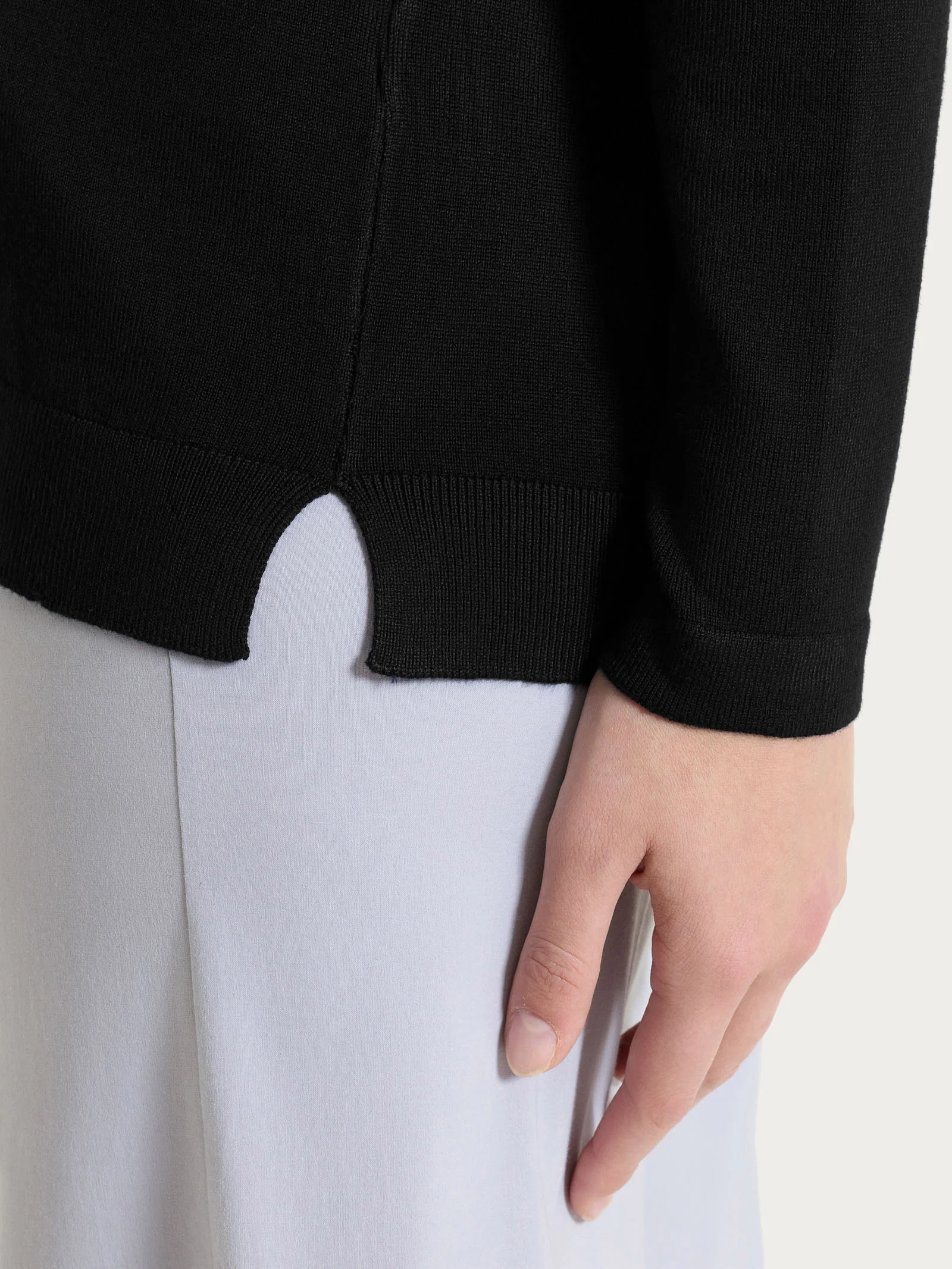Cardigan con bottoni in Summertime - Nero - Image 4