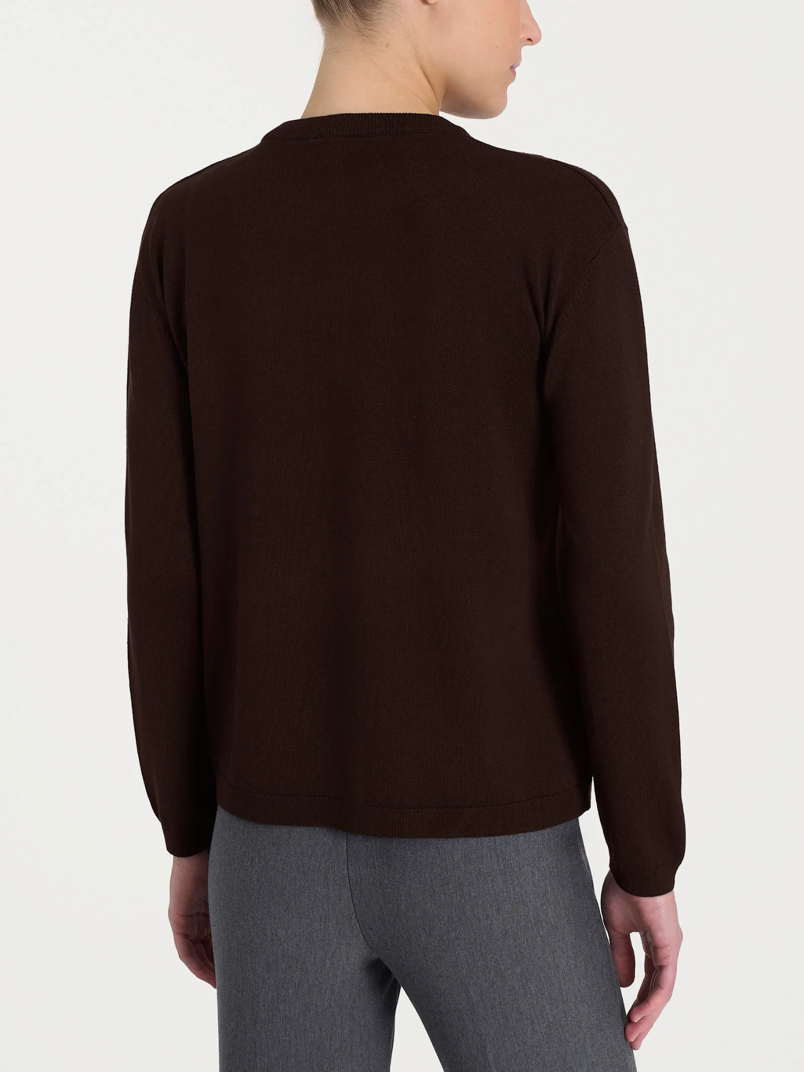 Cardigan corto con due bottoni Four Seasons - Chocolate Torte - Image 2