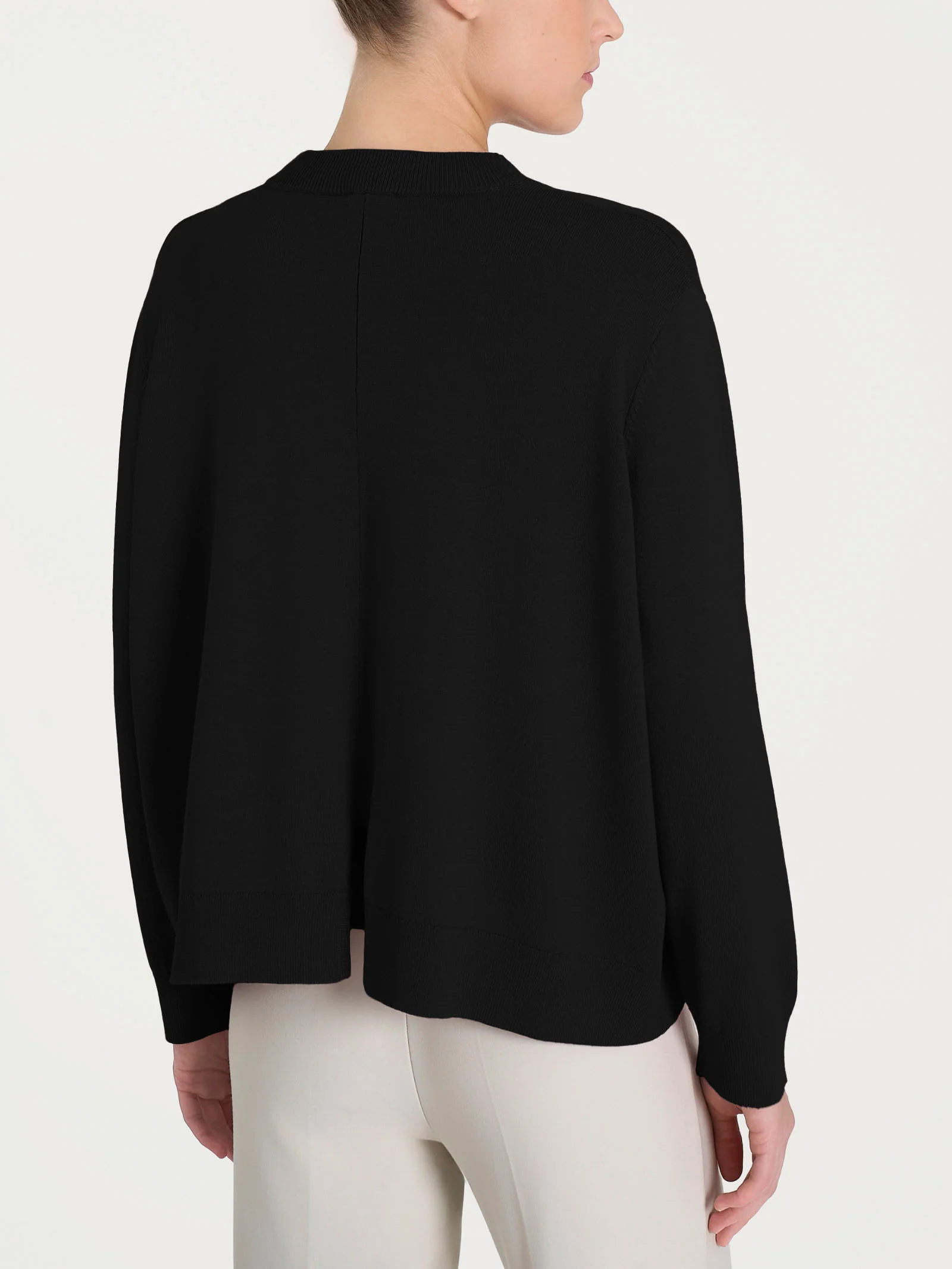 Cardigan corto Four Seasons - Nero - Image 2