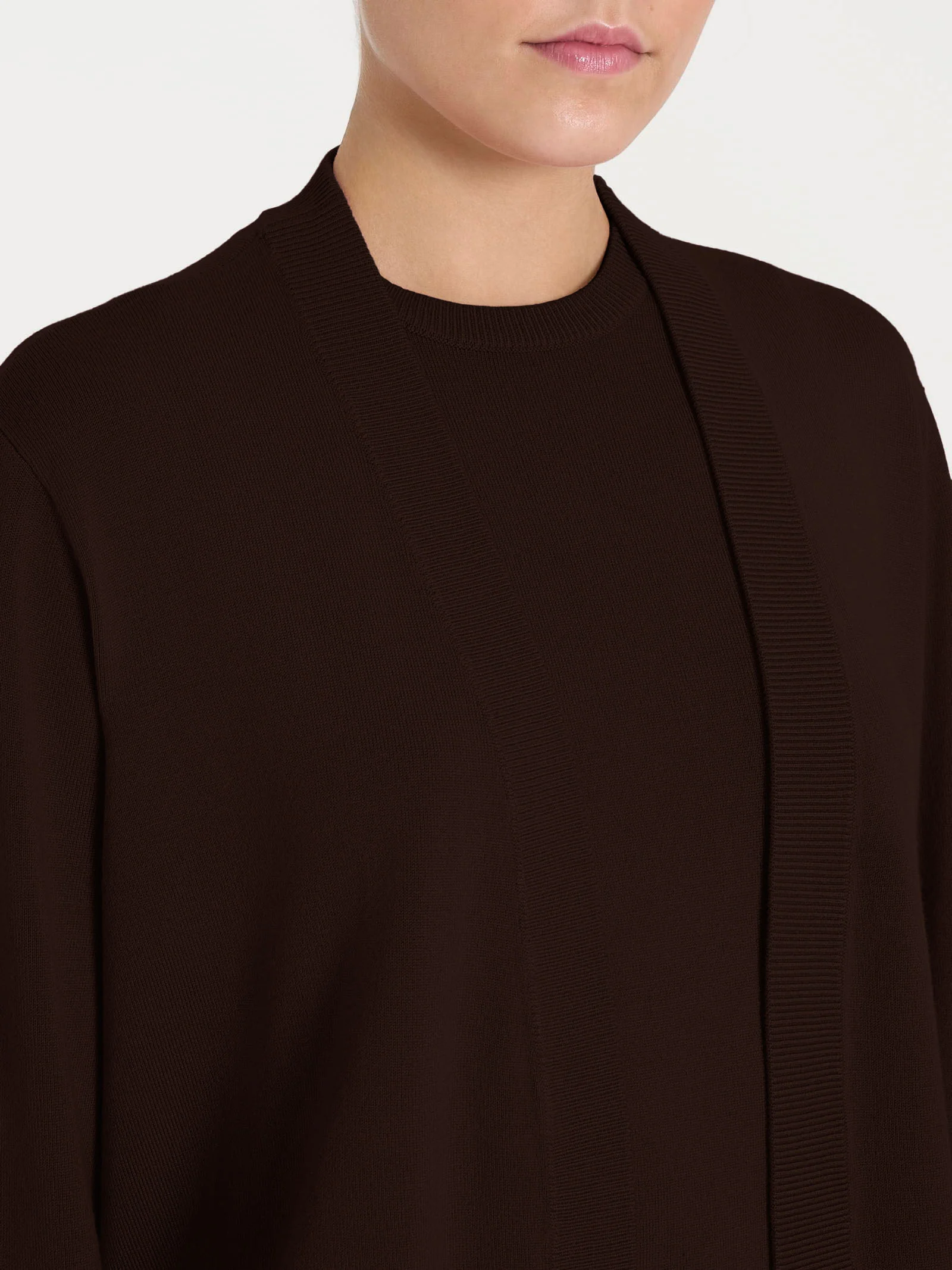 Cardigan corto Four Seasons - Chocolate Torte - Image 3