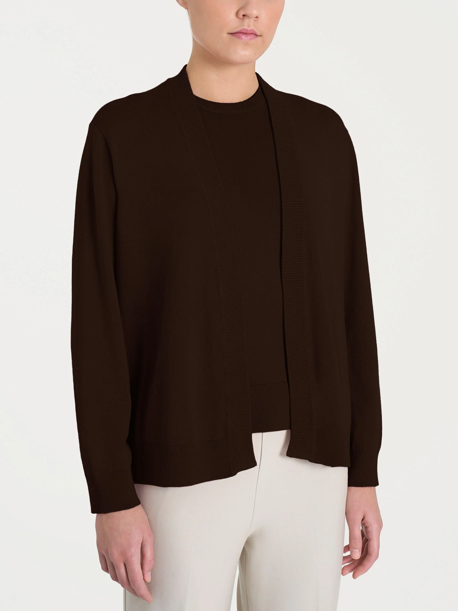 Cardigan corto Four Seasons - Chocolate Torte - Image 4