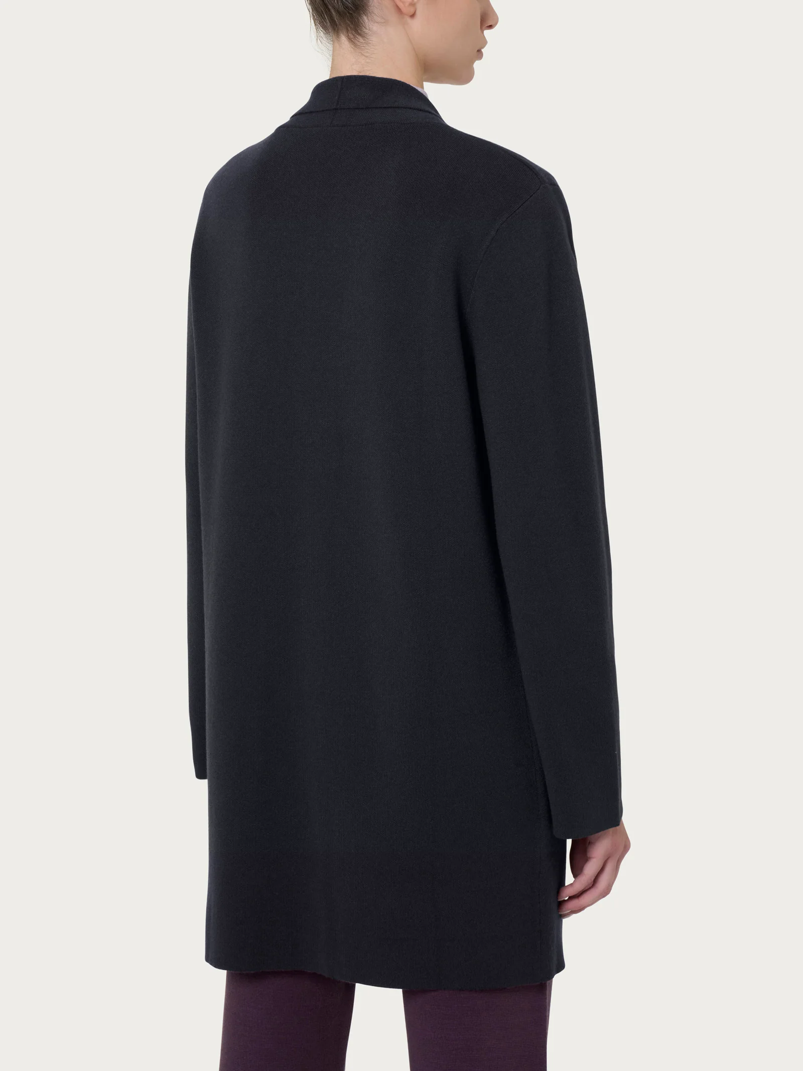 Cardigan lungo aperto in Super Soft - Nero - Image 2