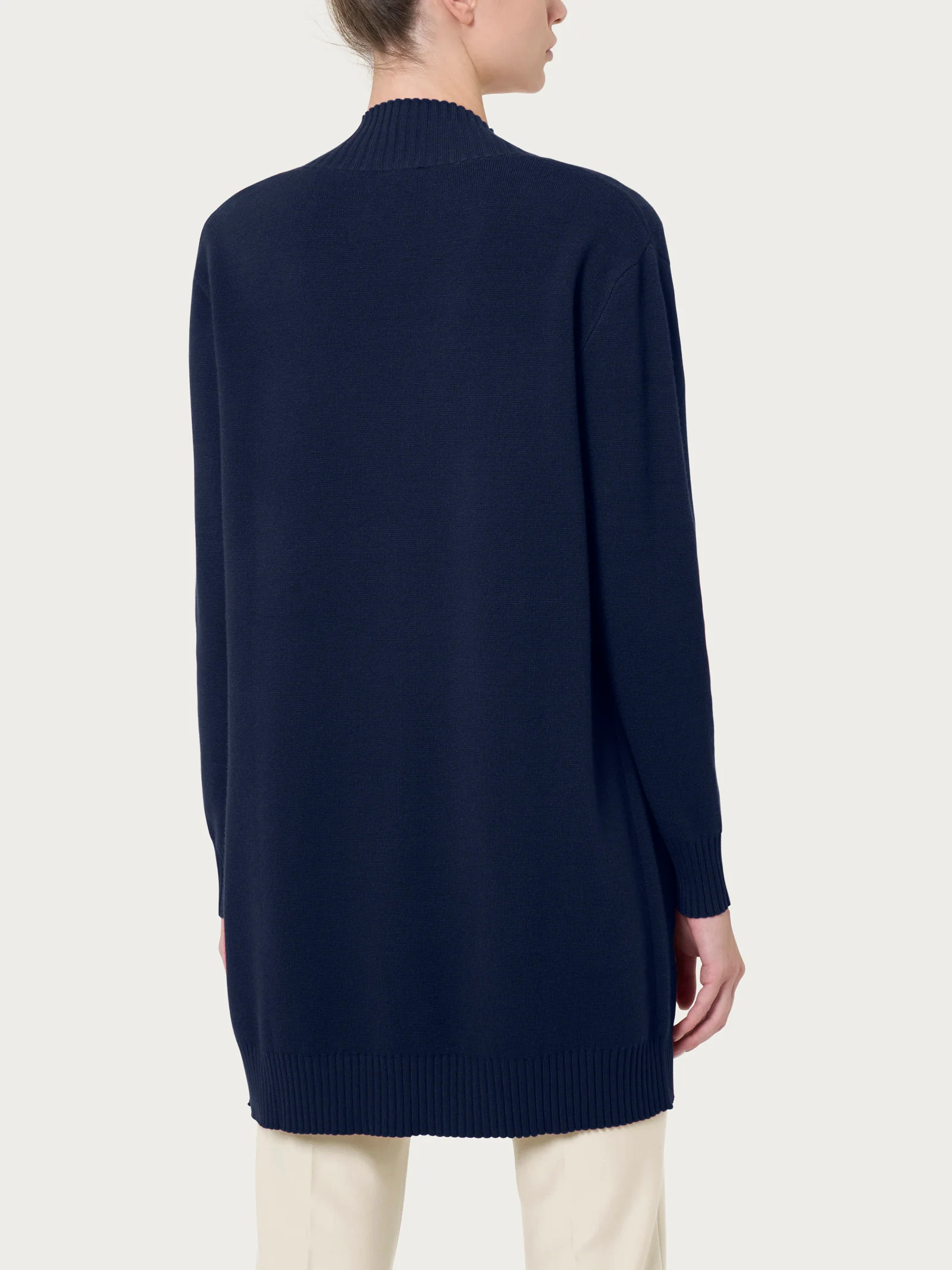 Cardigan lungo aperto in Super Soft  - Bleu - Image 2
