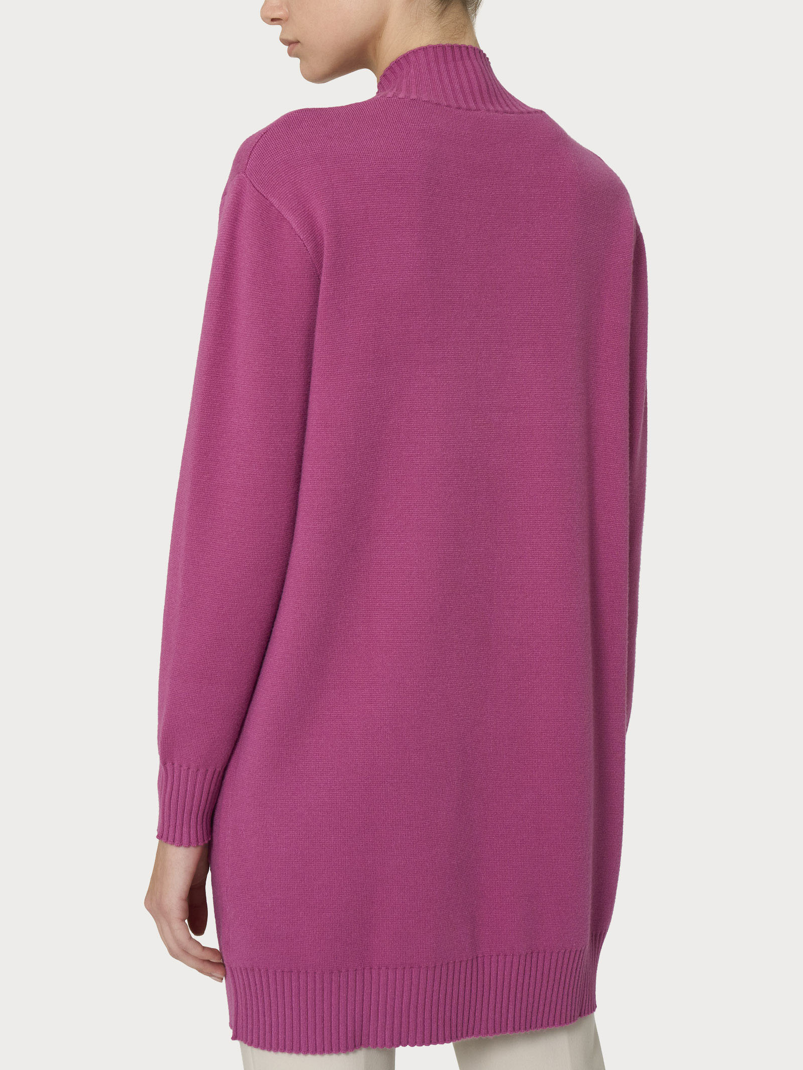 Cardigan lungo aperto in Super Soft  - Red Violet - Image 2