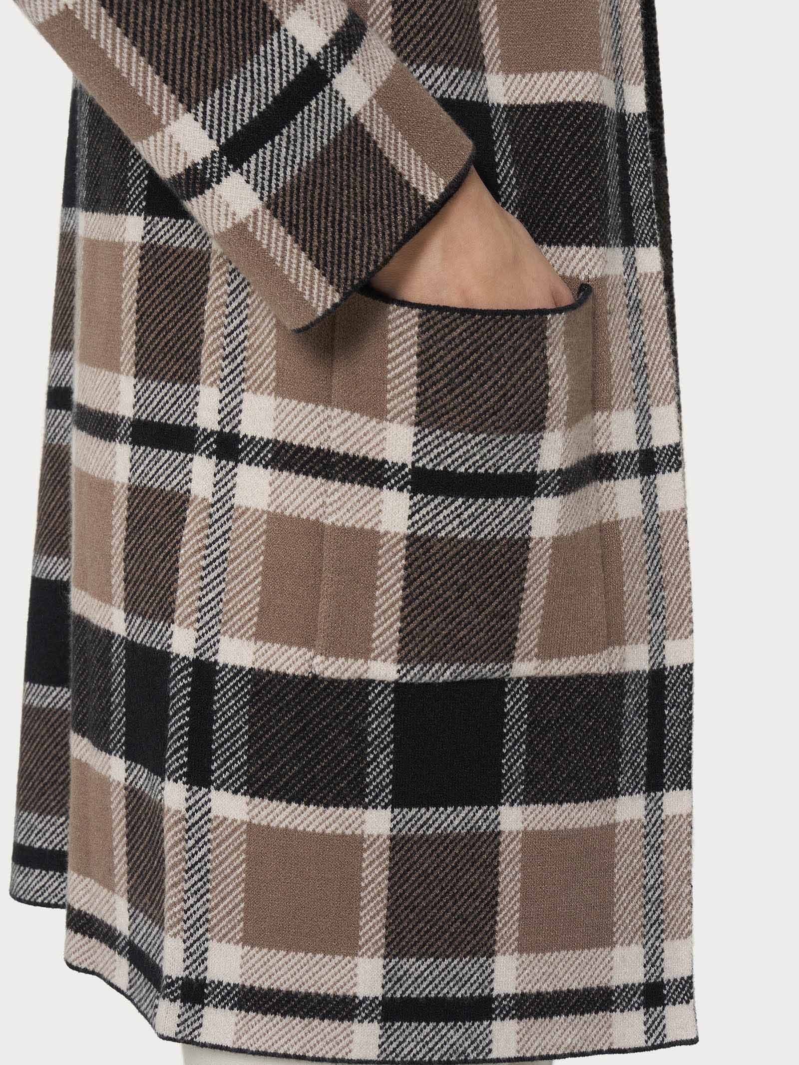 Cardigan lungo aperto in Super Soft - FANT.PINE BARK - Image 3