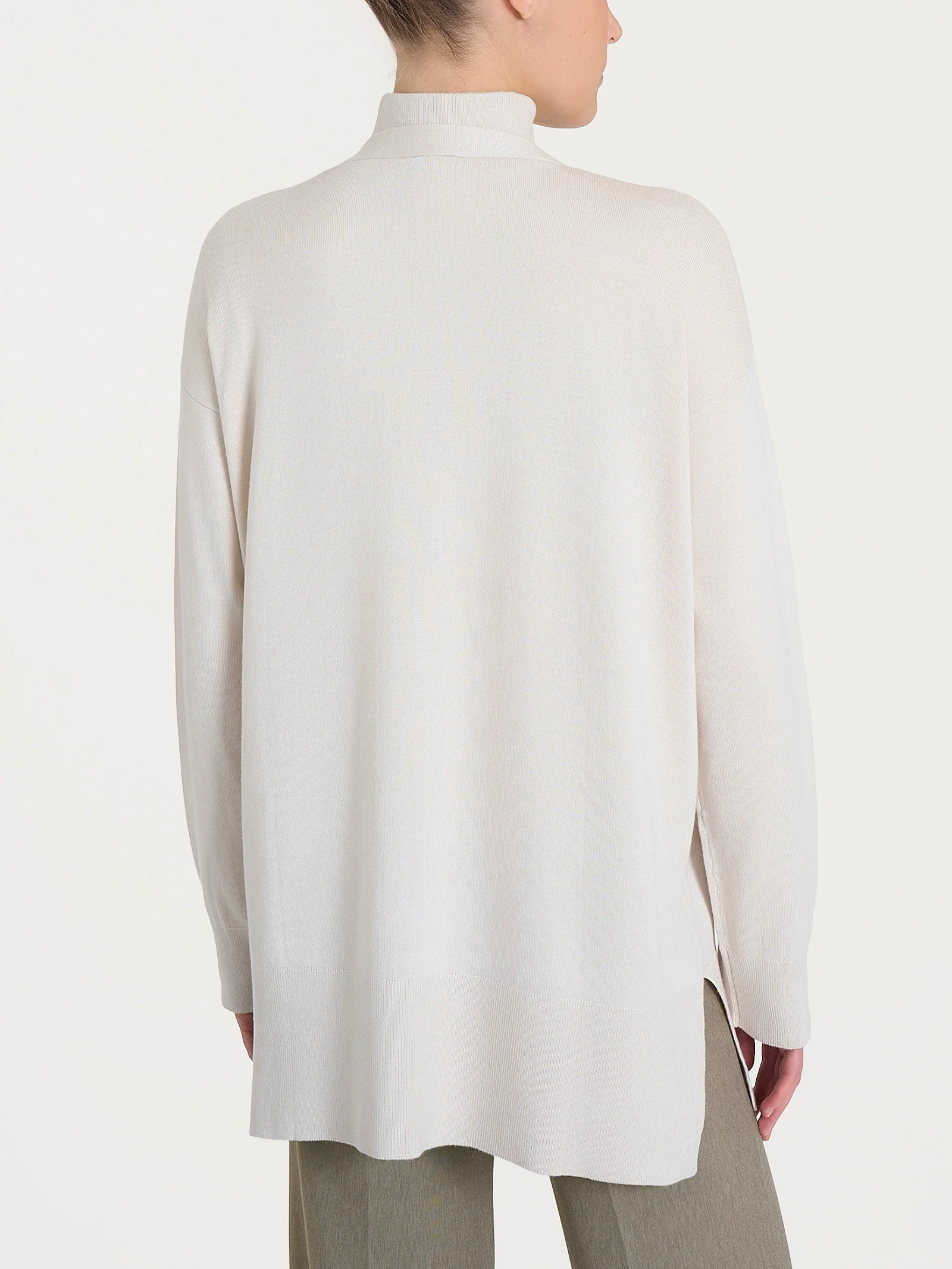 Cardigan over con bottoni Four Seasons - Champignon - Image 2