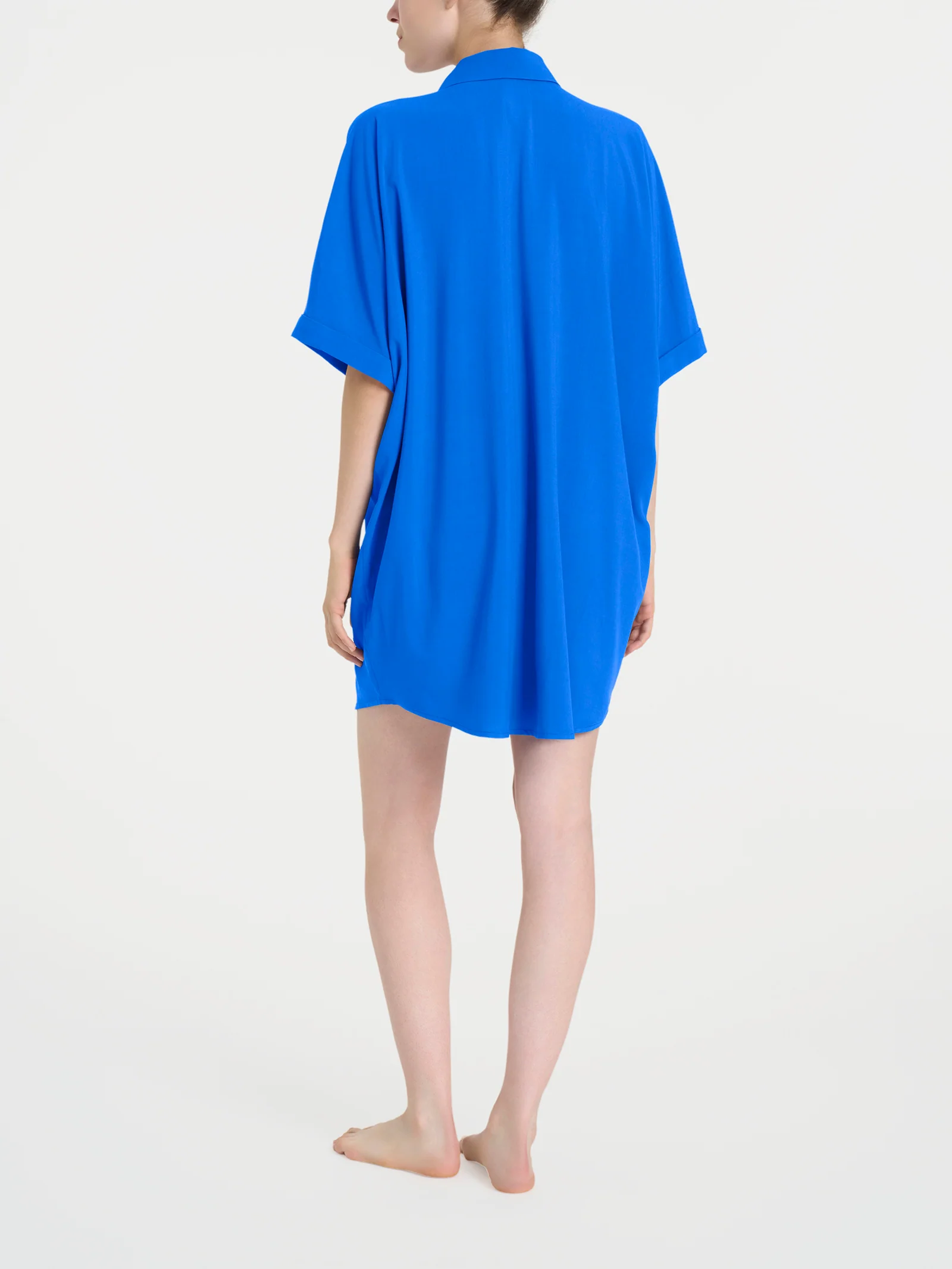 Chemisier con manica kimono in EcoSeta - Surf the Web - Image 2