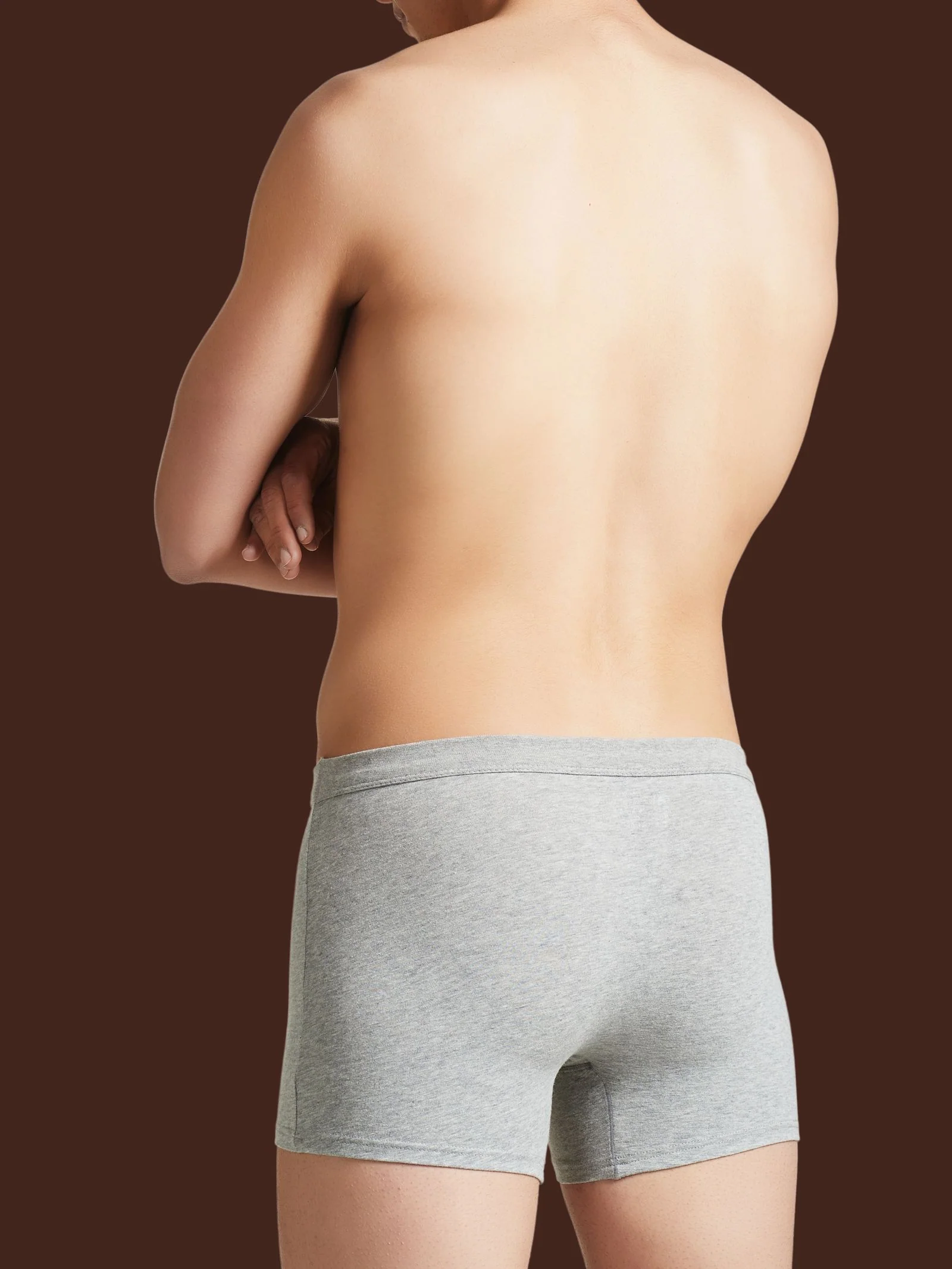 Comfort - Parigamba in cotone elasticizzato - Grigio Mel.Bipack - Image 3