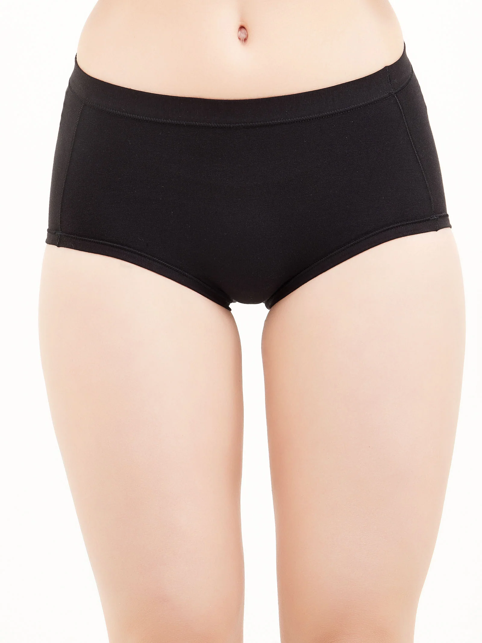 Comfort - Slip alto in cotone elasticizzato - Nero Bipack - Image 4