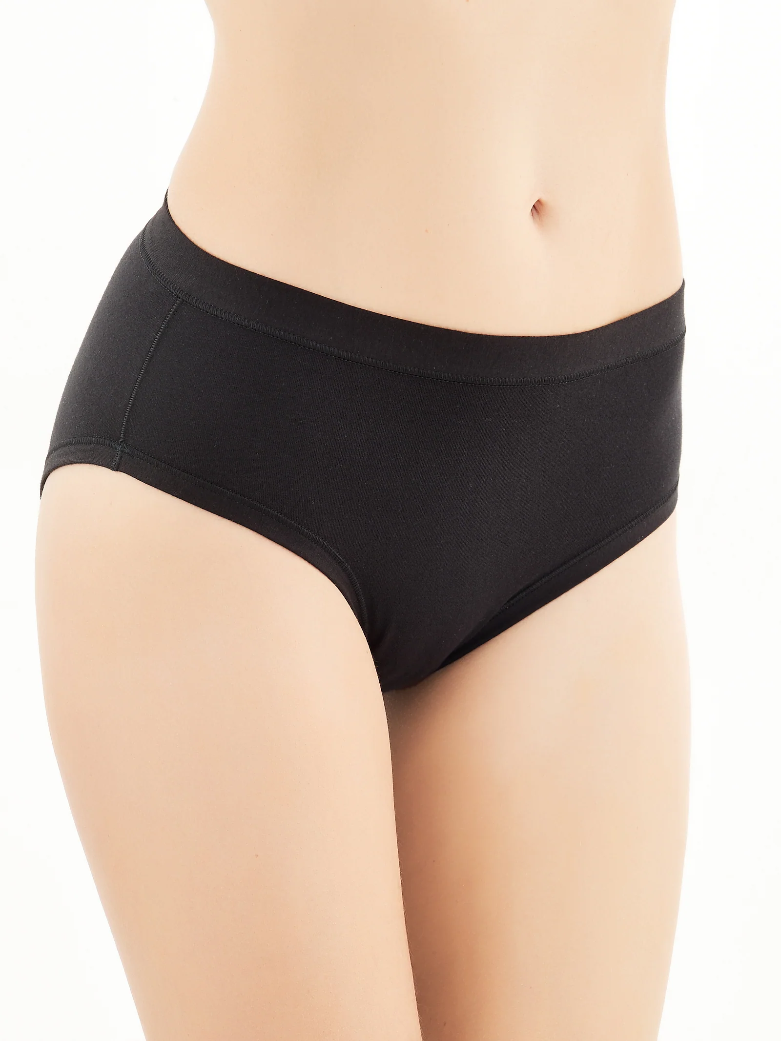 Comfort - Slip midi in cotone elasticizzato - Nero Bipack - Image 4
