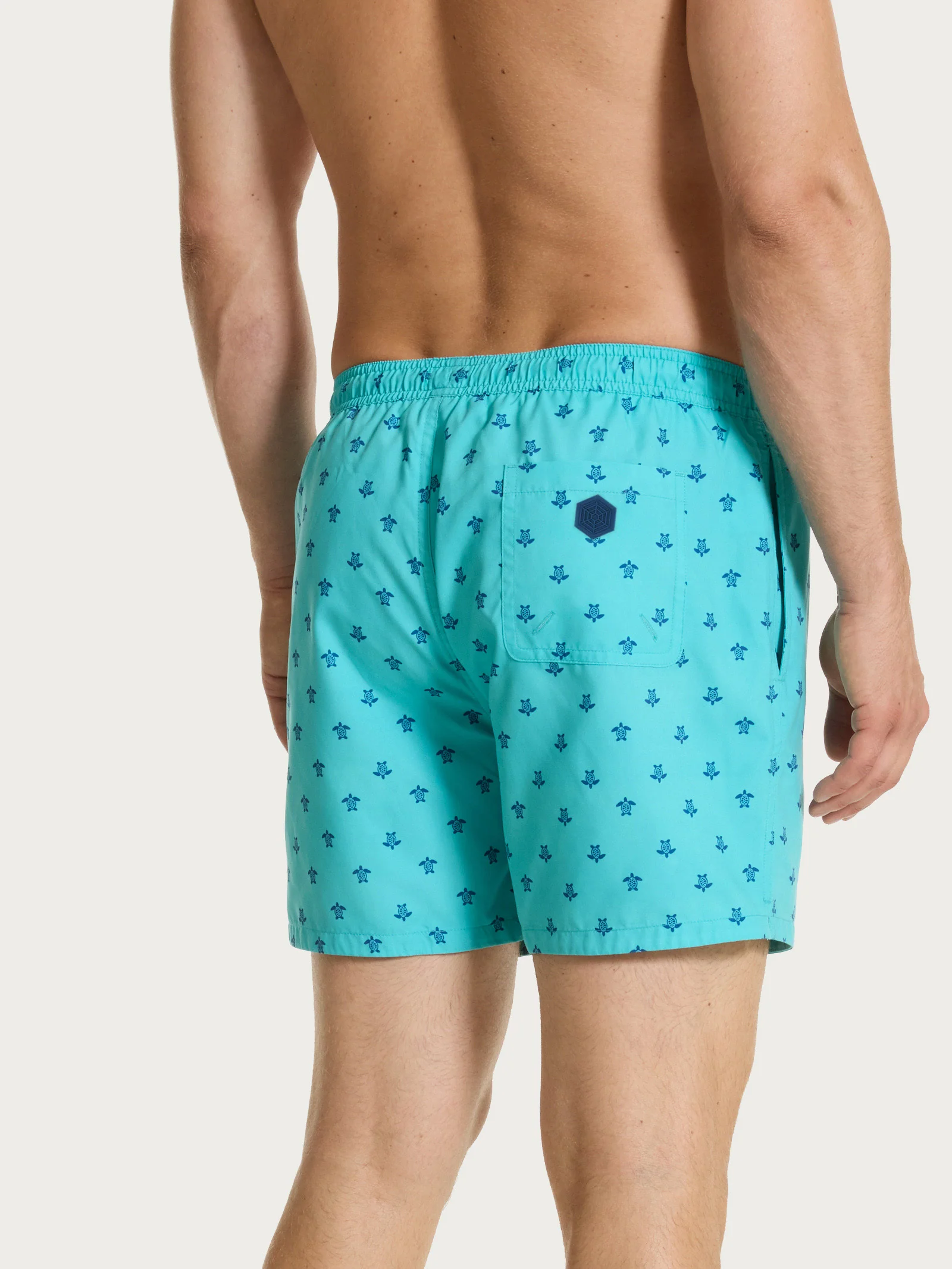 Costume Boxer da mare in fantasia - Fant. Blue Turquoise - Image 2