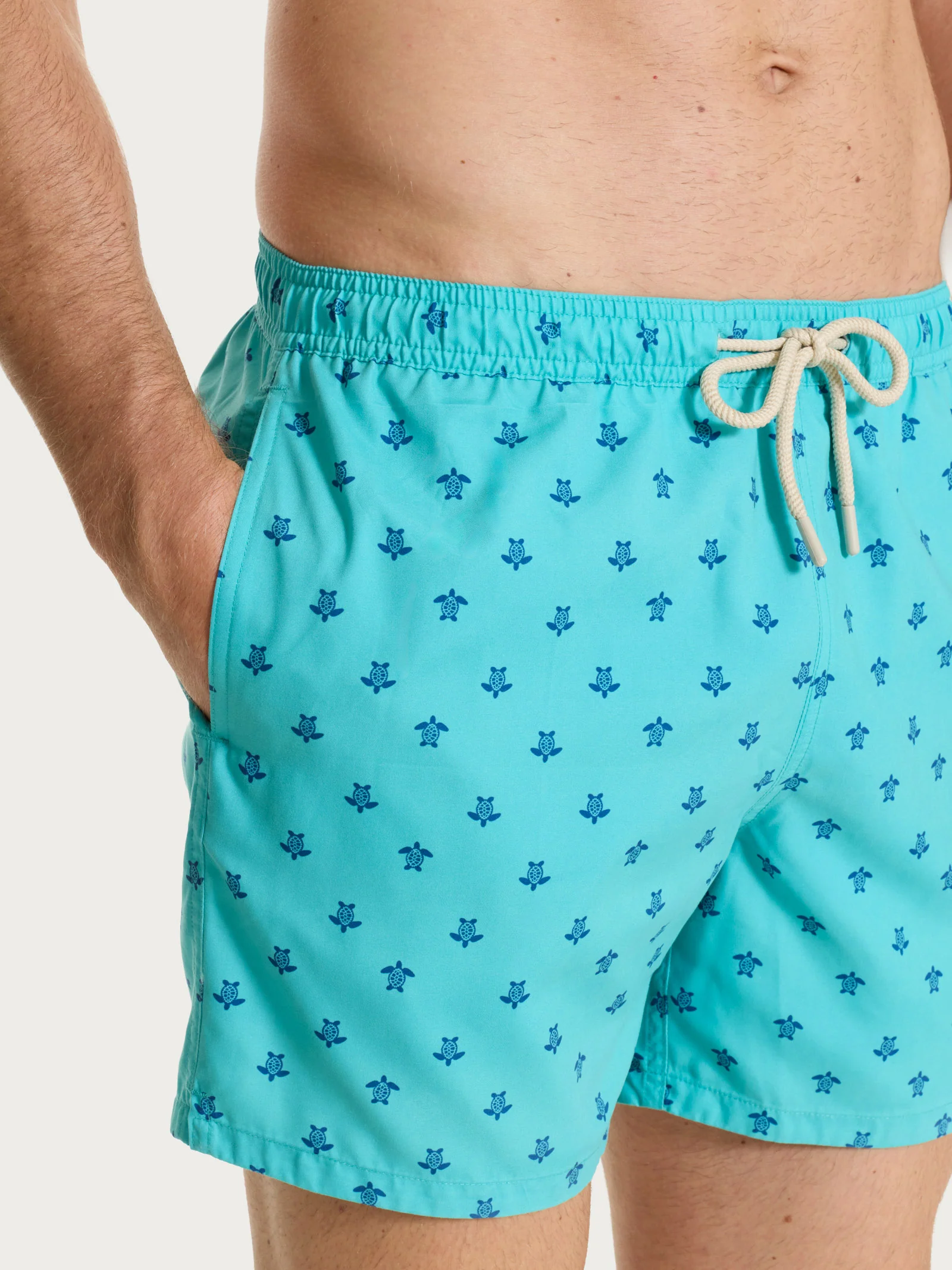 Costume Boxer da mare in fantasia - Fant. Blue Turquoise - Image 3
