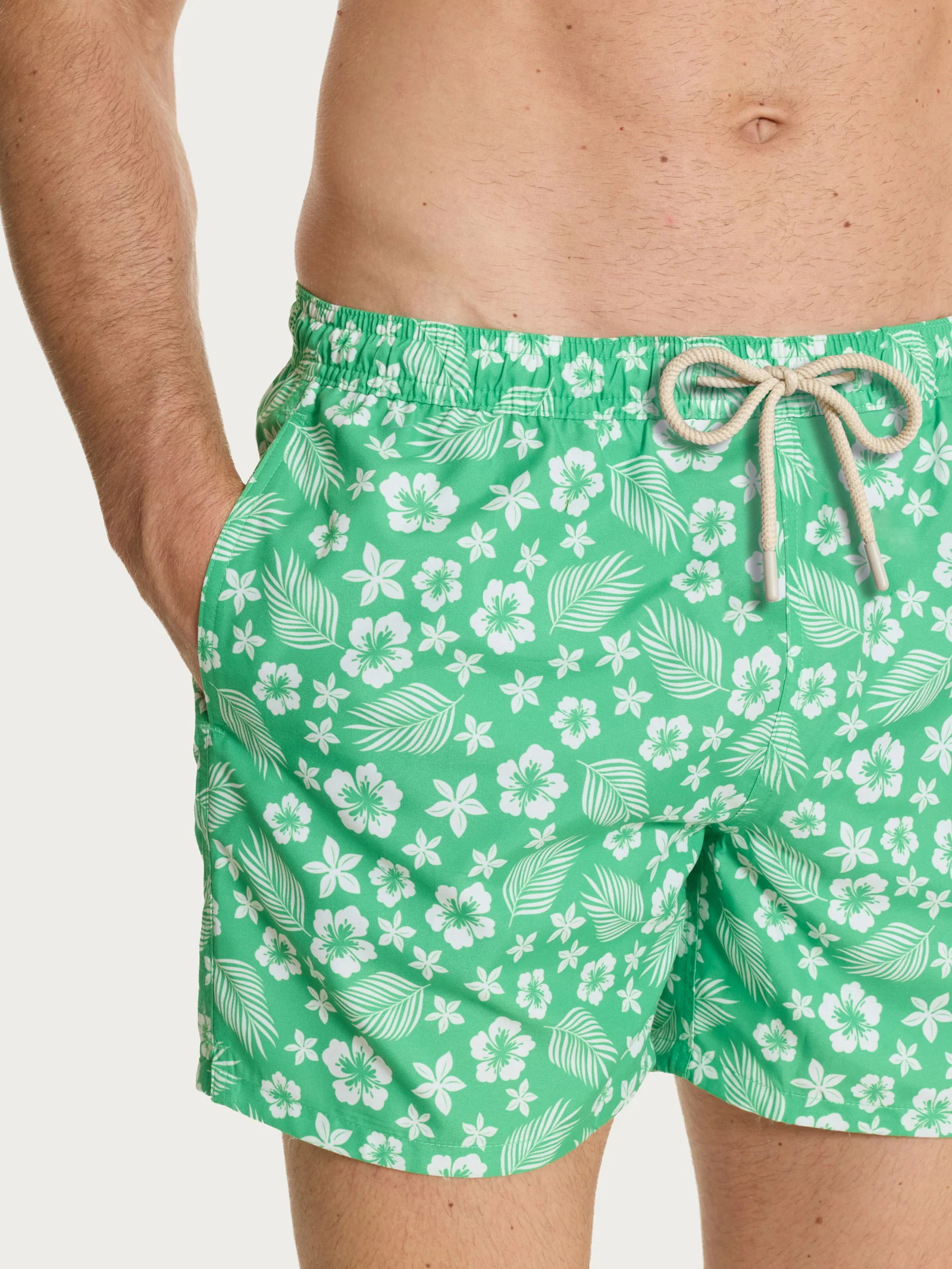 Costume Boxer da mare in fantasia - Fant. Vibrant Green - Image 3
